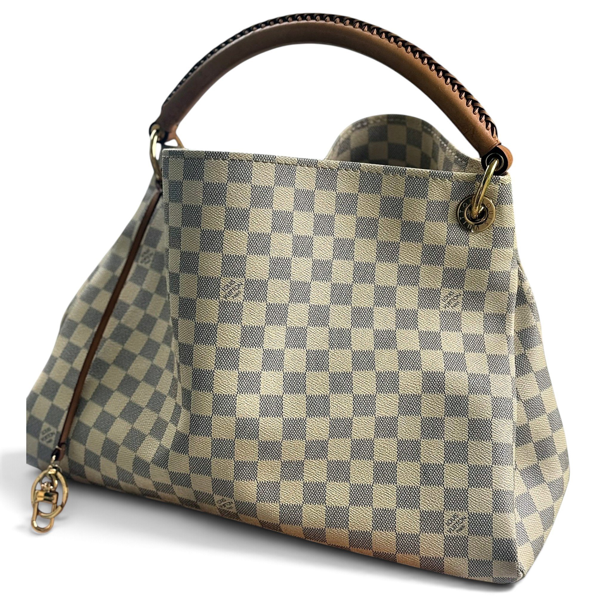 Artsy leather handbag