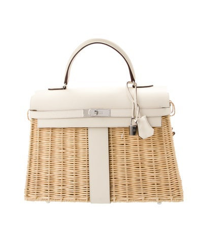 Hermes Osier Wicker And Swift Picnic Kelly 35