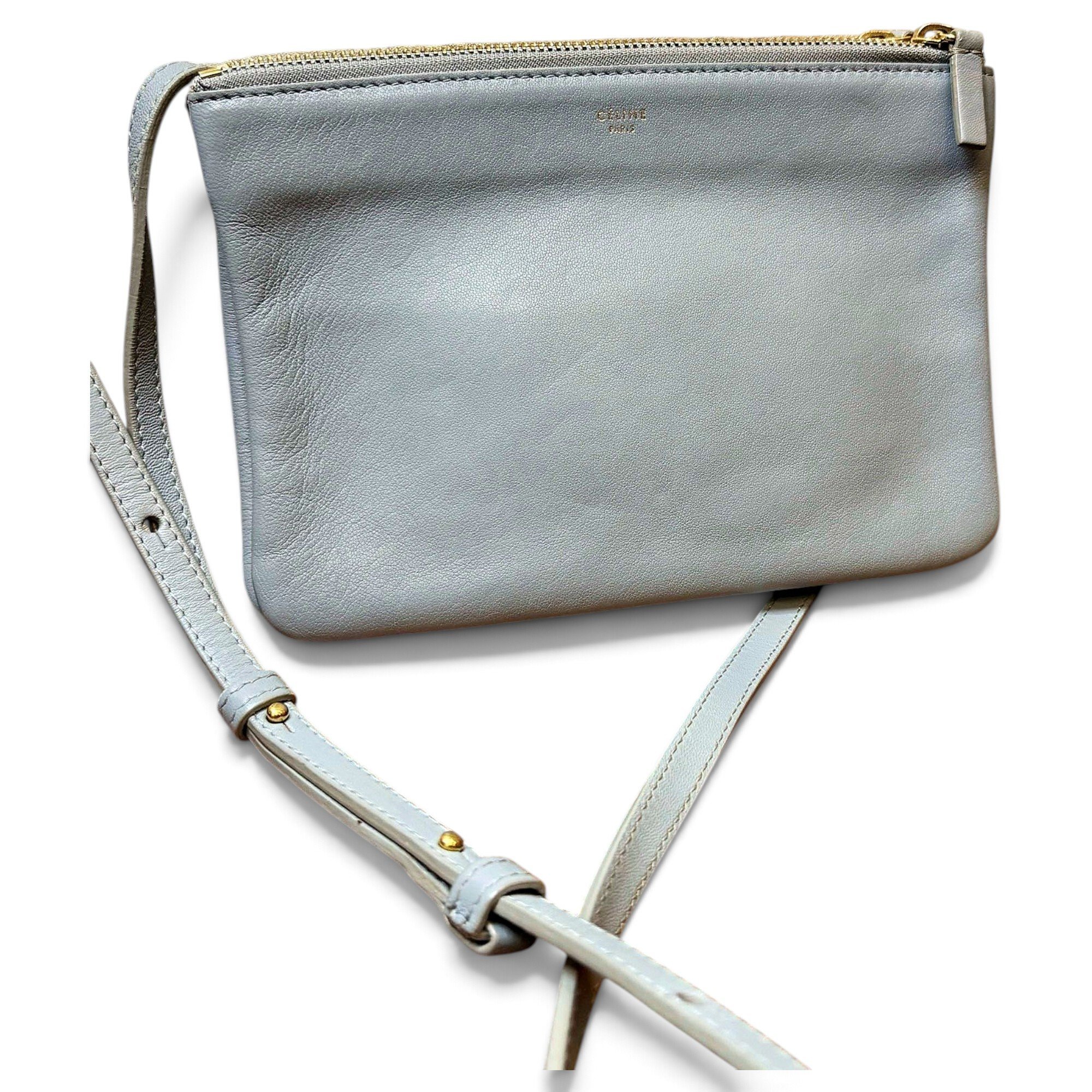 Trio leather crossbody bag