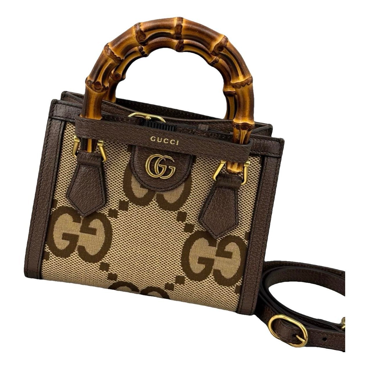 Diana Bamboo leather handbag