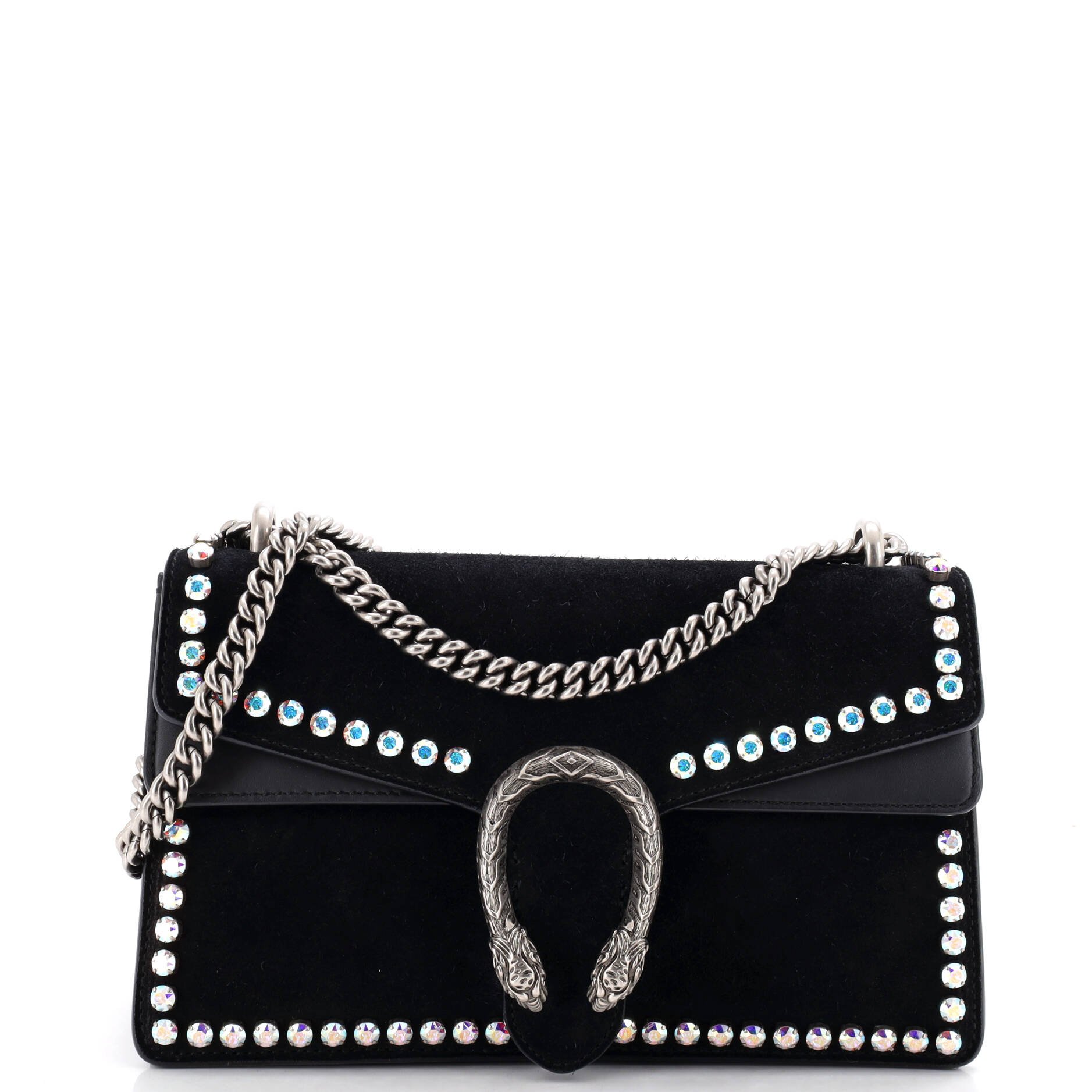 Dionysus Bag Crystal Embellished Suede Small