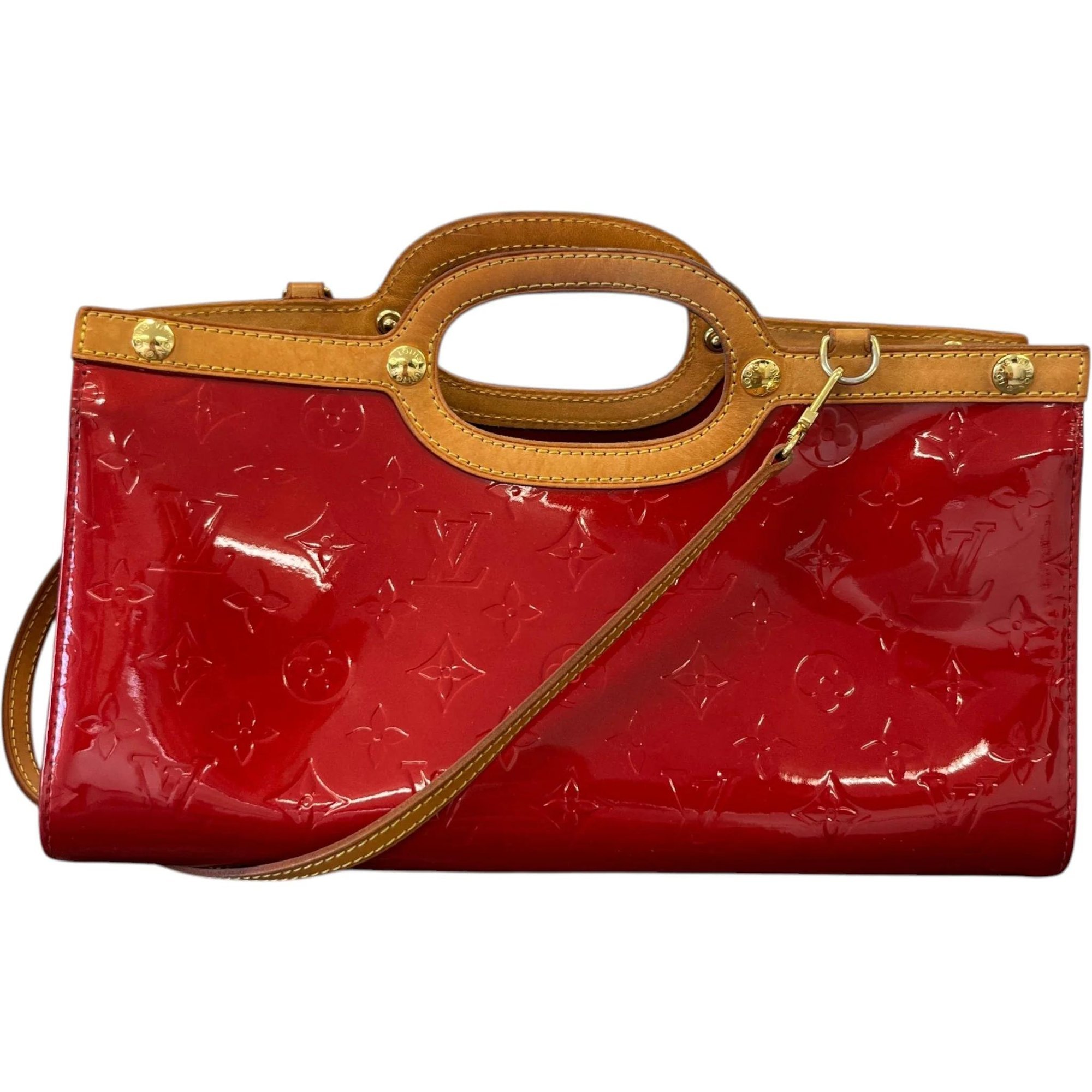 Patent leather handbag