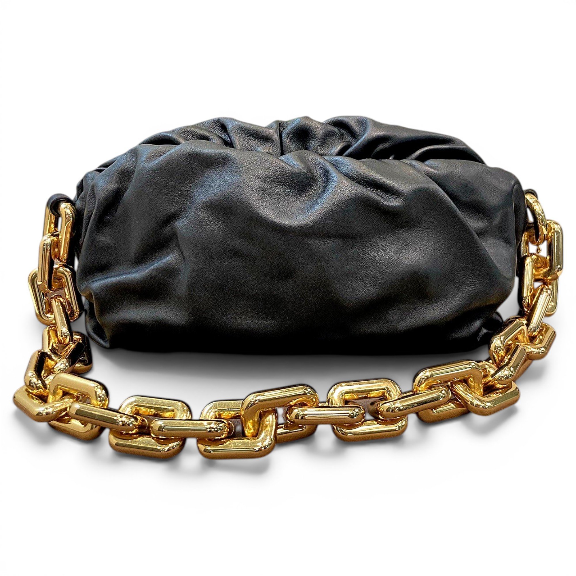Chain Pouch leather handbag
