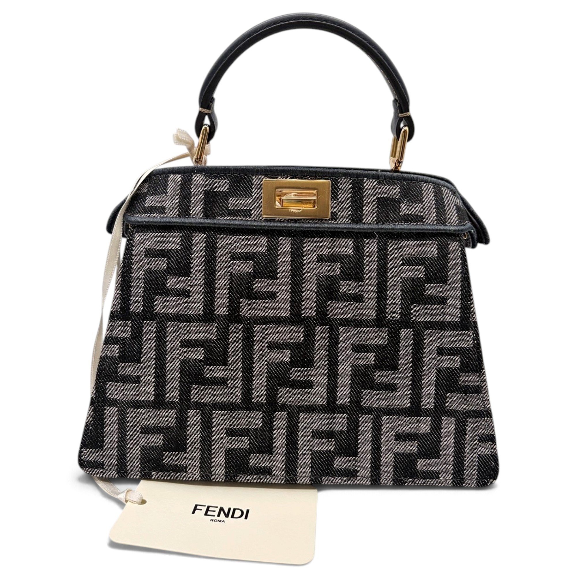Fendi Peekaboo leather handbag