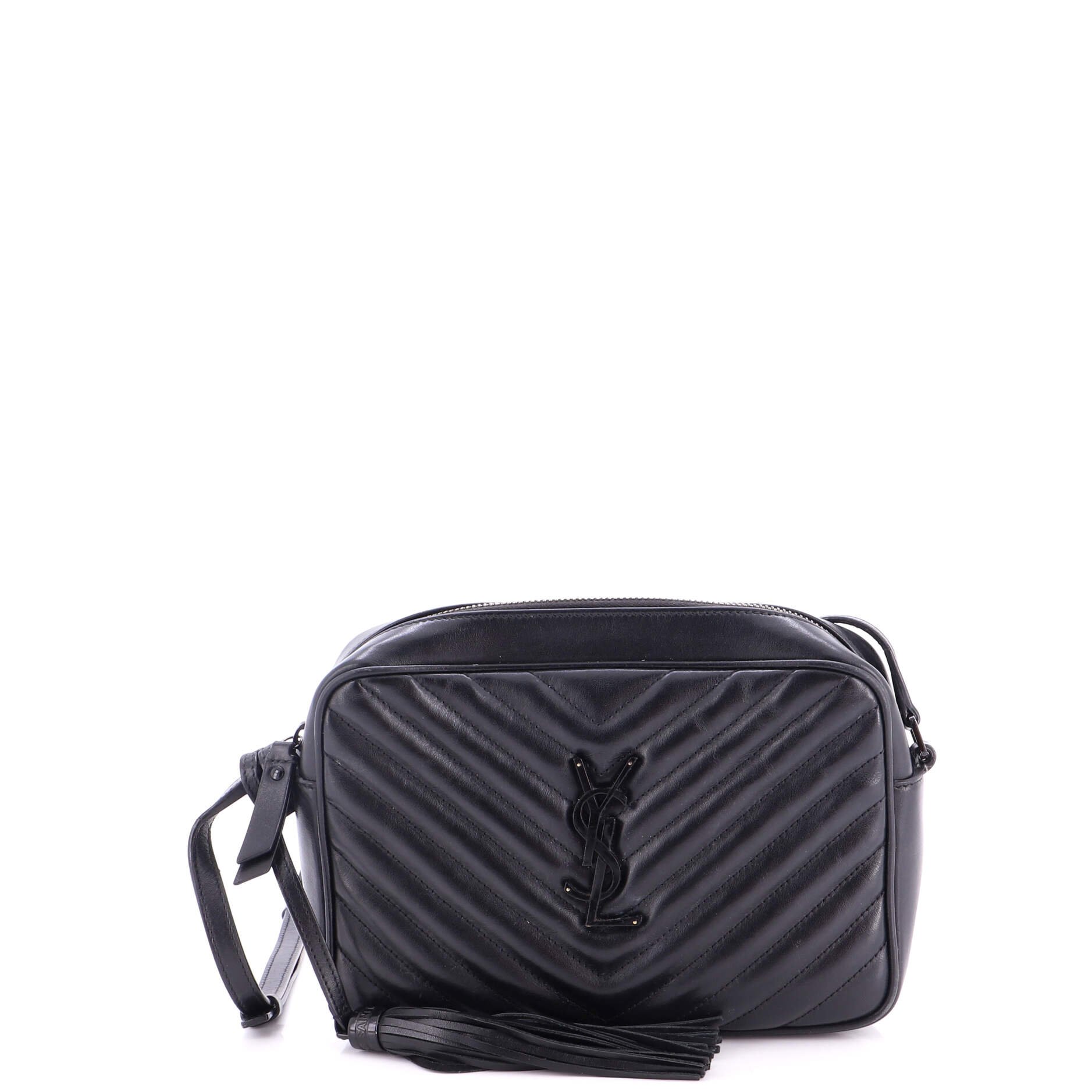 Lou Camera Bag Matelasse Chevron Leather Small