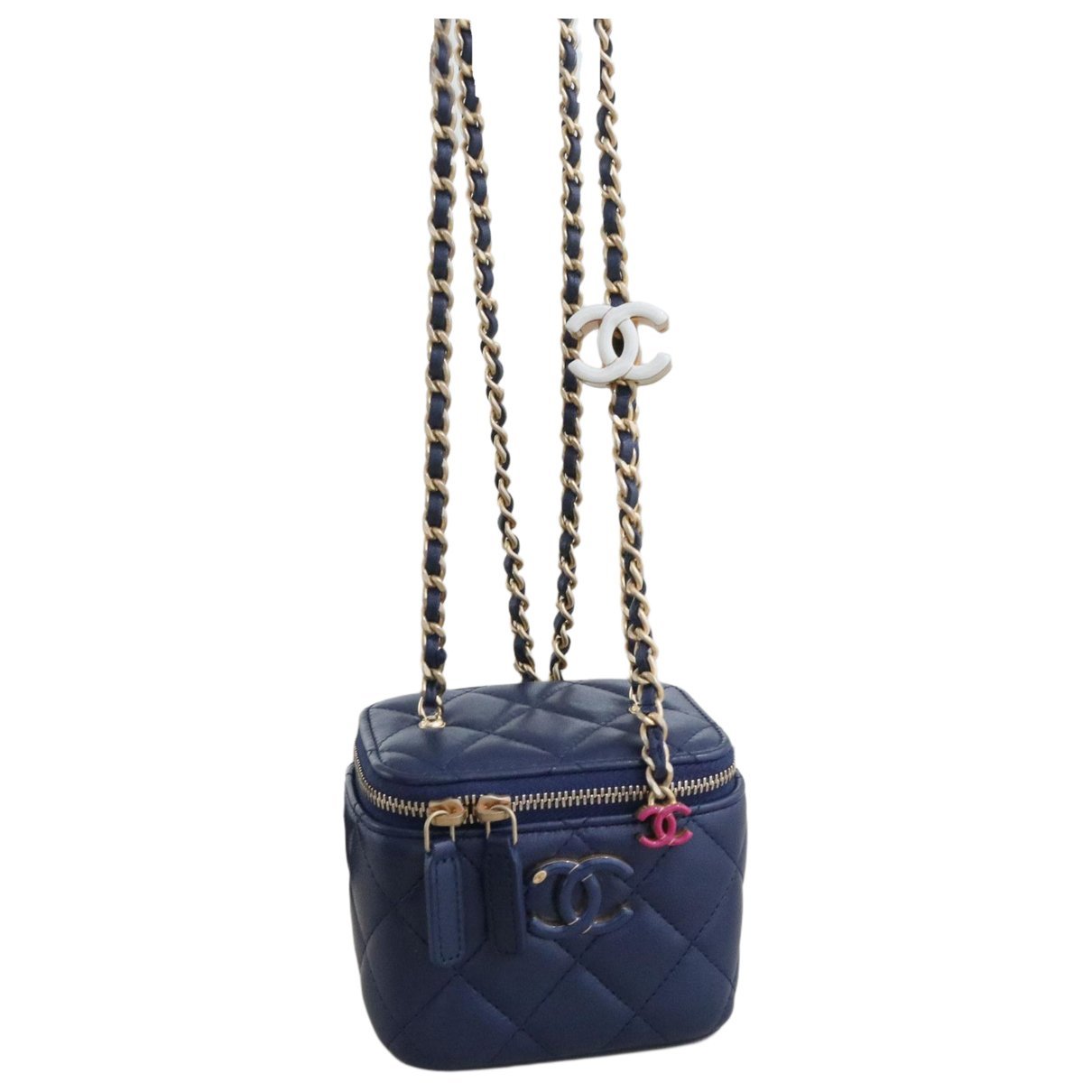 Trendy CC Vanity leather handbag