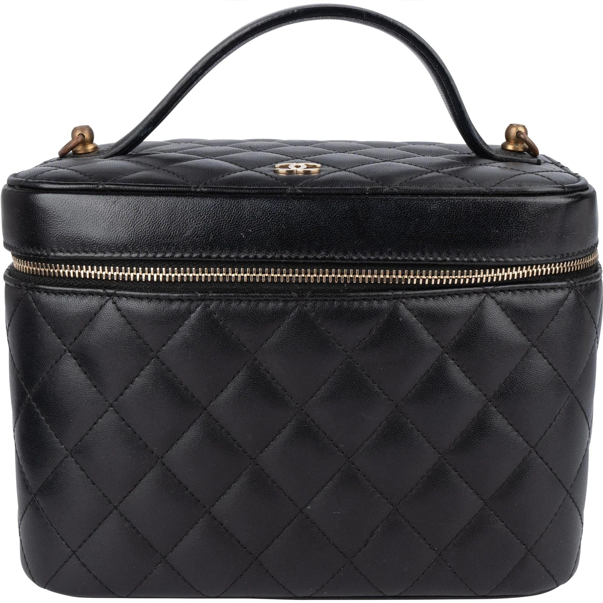 Leather vanity case
