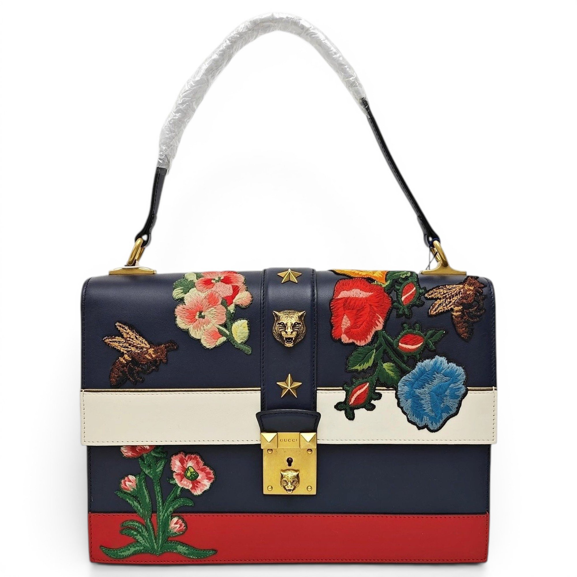 Cat Lock leather handbag