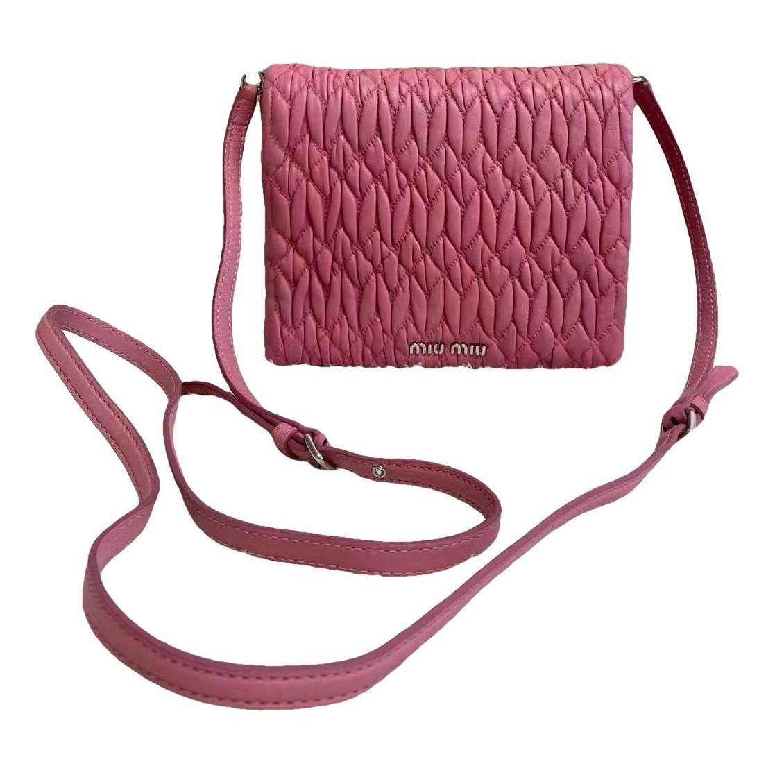 Matelassé leather crossbody bag
