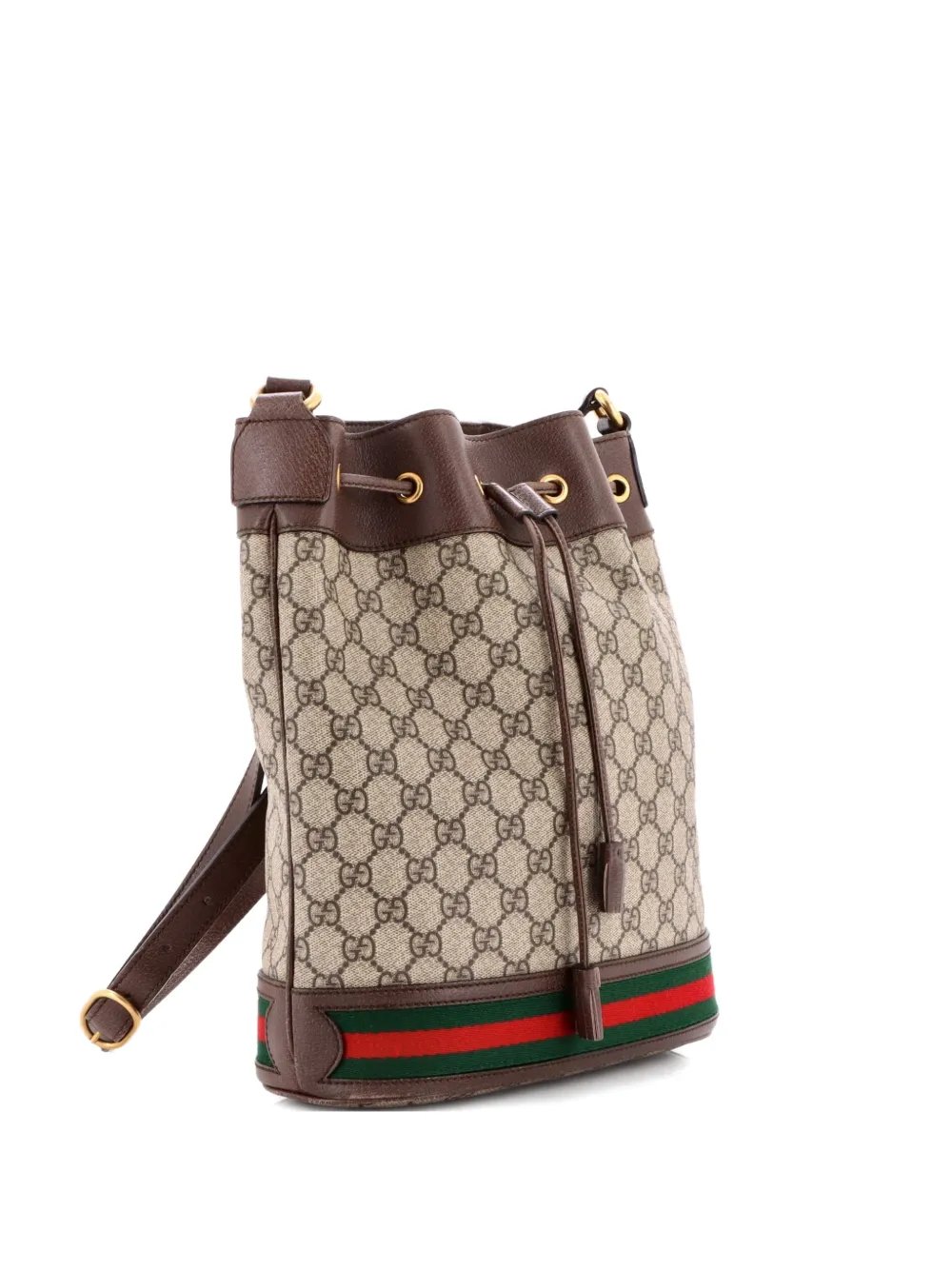 Ophidia GG Coated Canvas Medium bucket bag