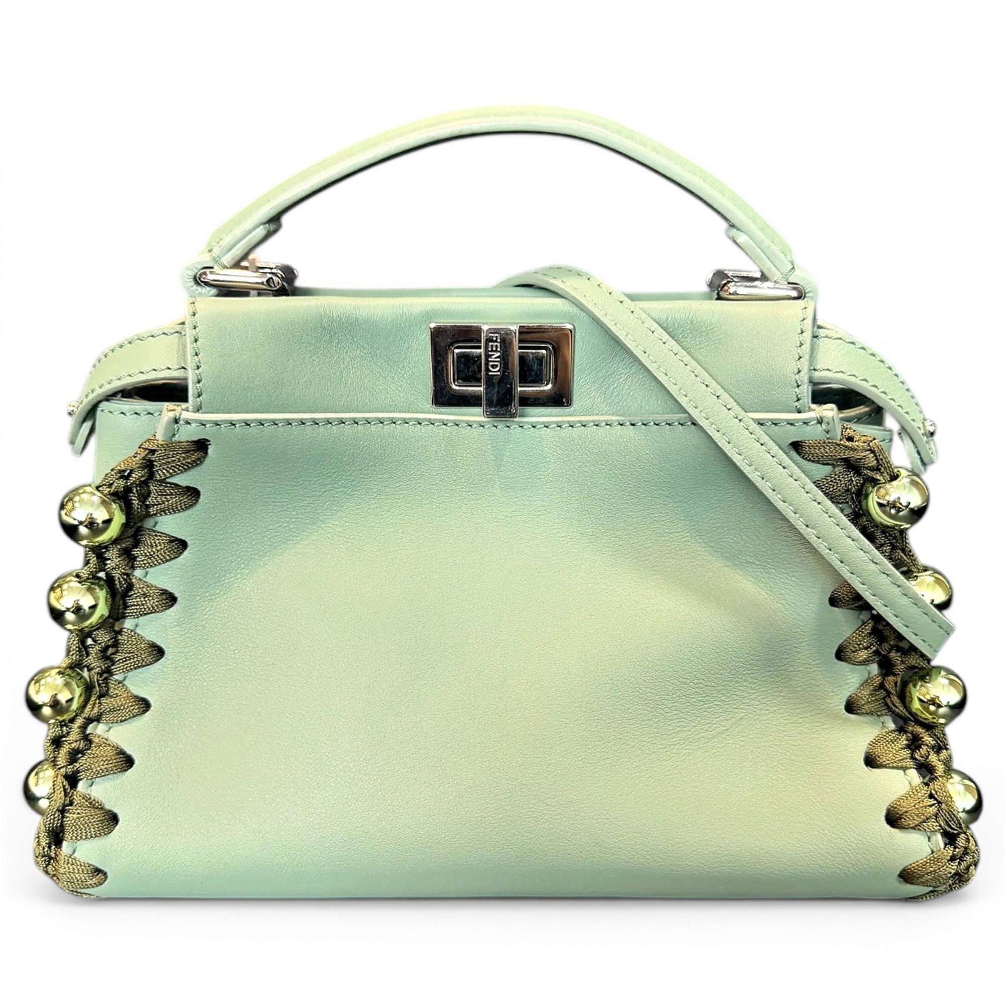 Peekaboo leather handbag