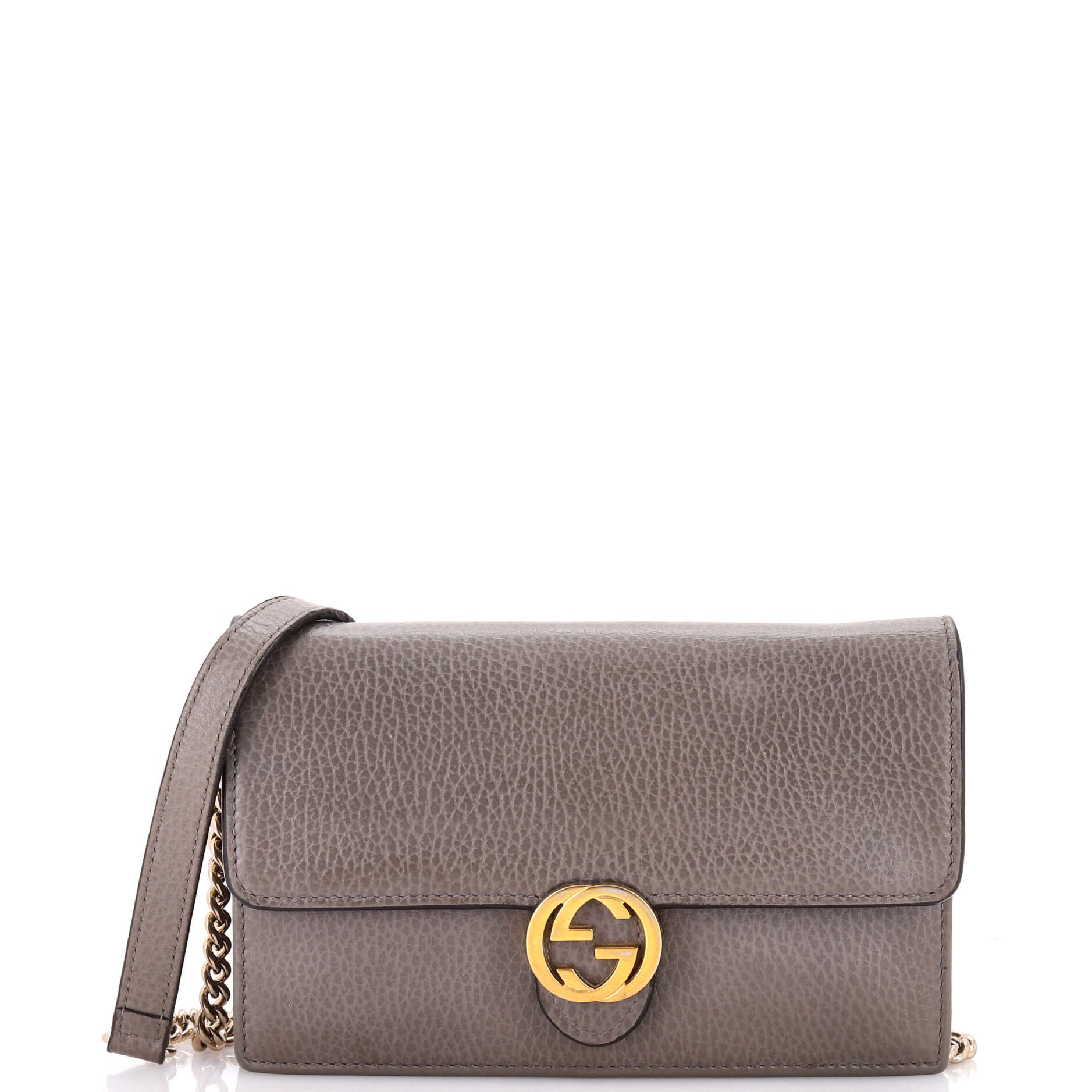 Interlocking Wallet on Chain Leather