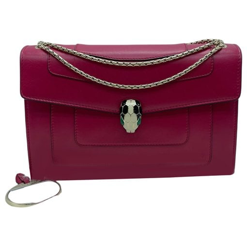 Serpenti leather handbag