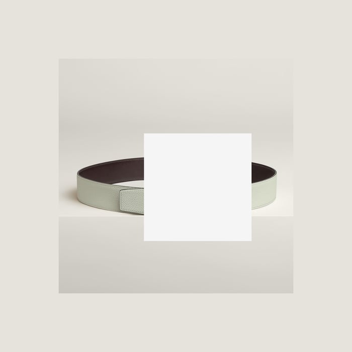 H d'Ancre Belt Buckle & Reversible Leather Strap 38 MM
