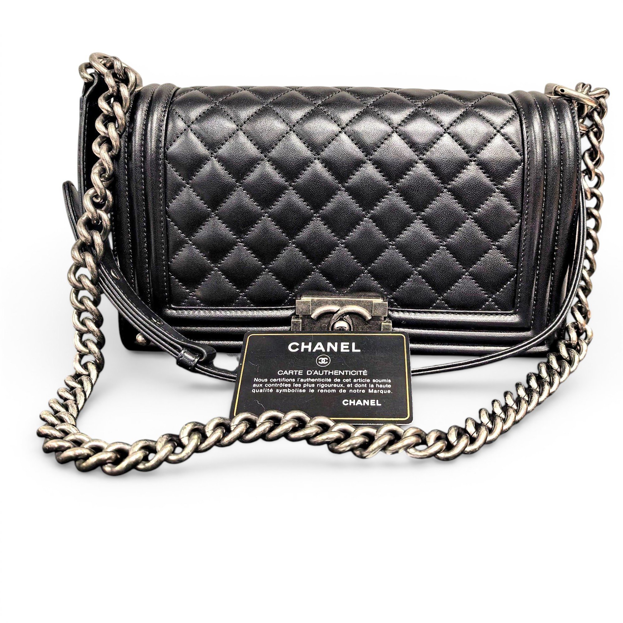 Boy leather crossbody bag