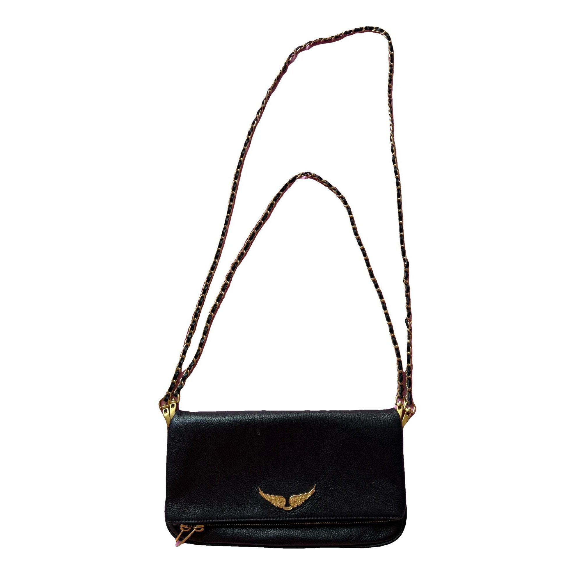 Rock leather clutch bag