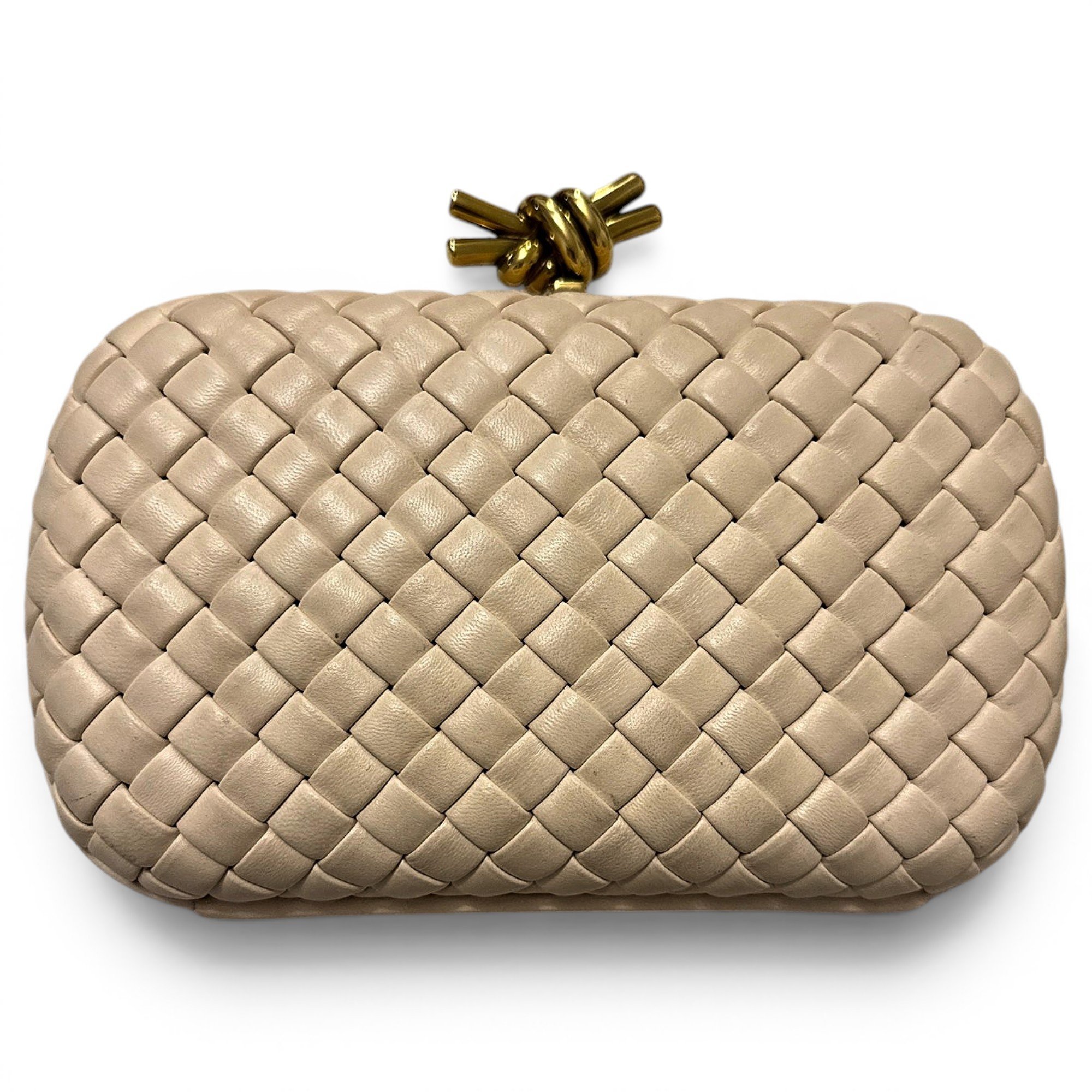 Pochette Knot leather clutch bag
