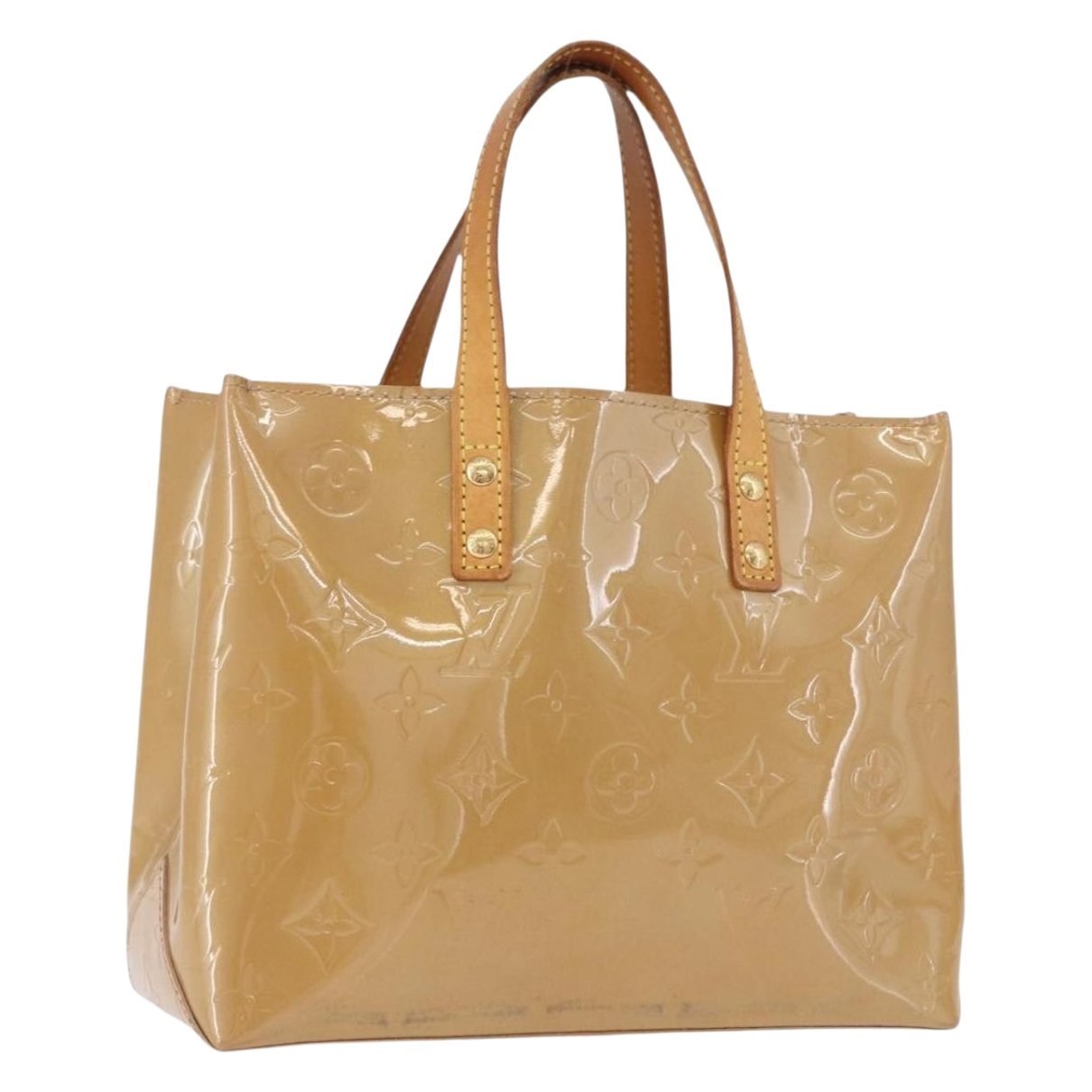 Reade patent leather handbag