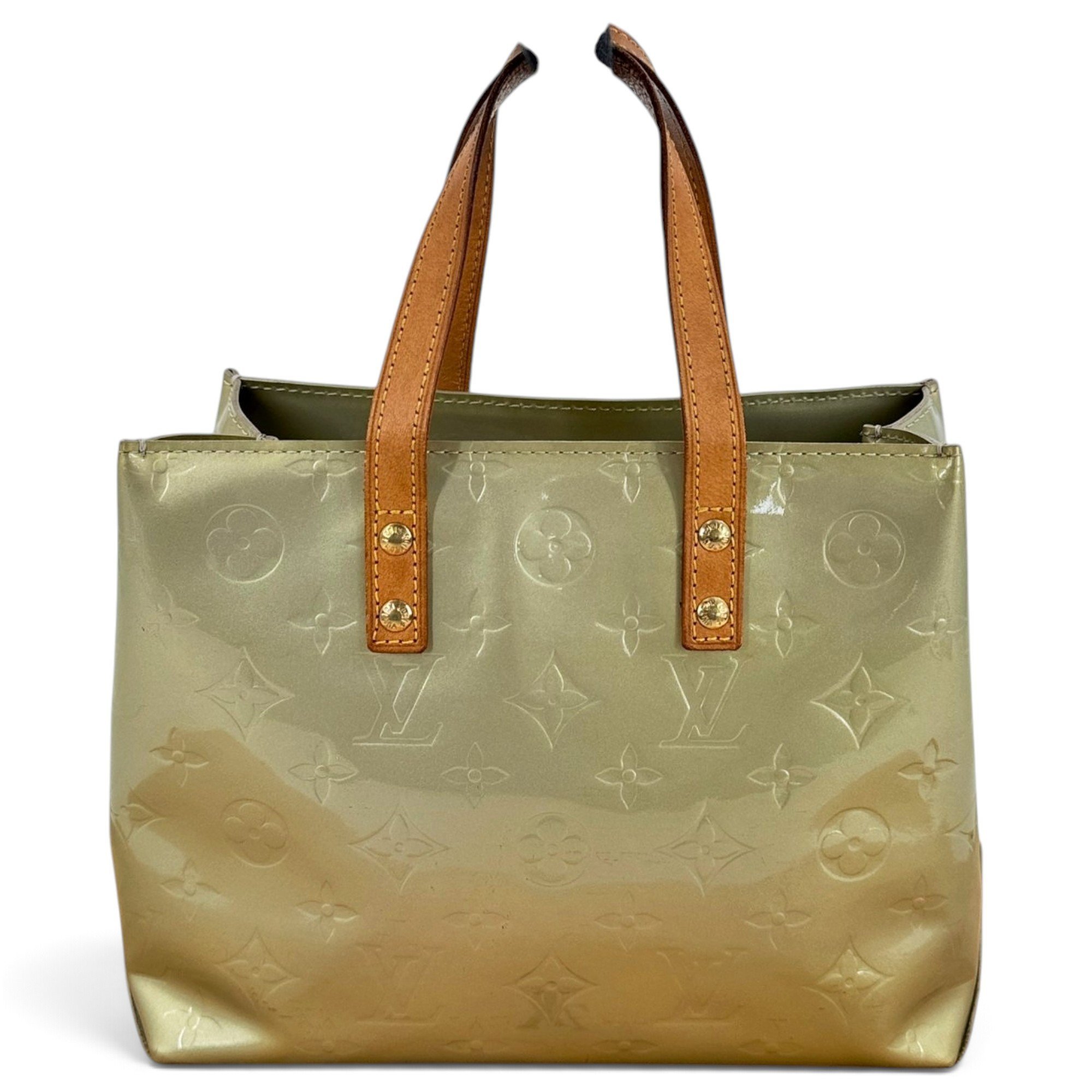 Reade patent leather tote