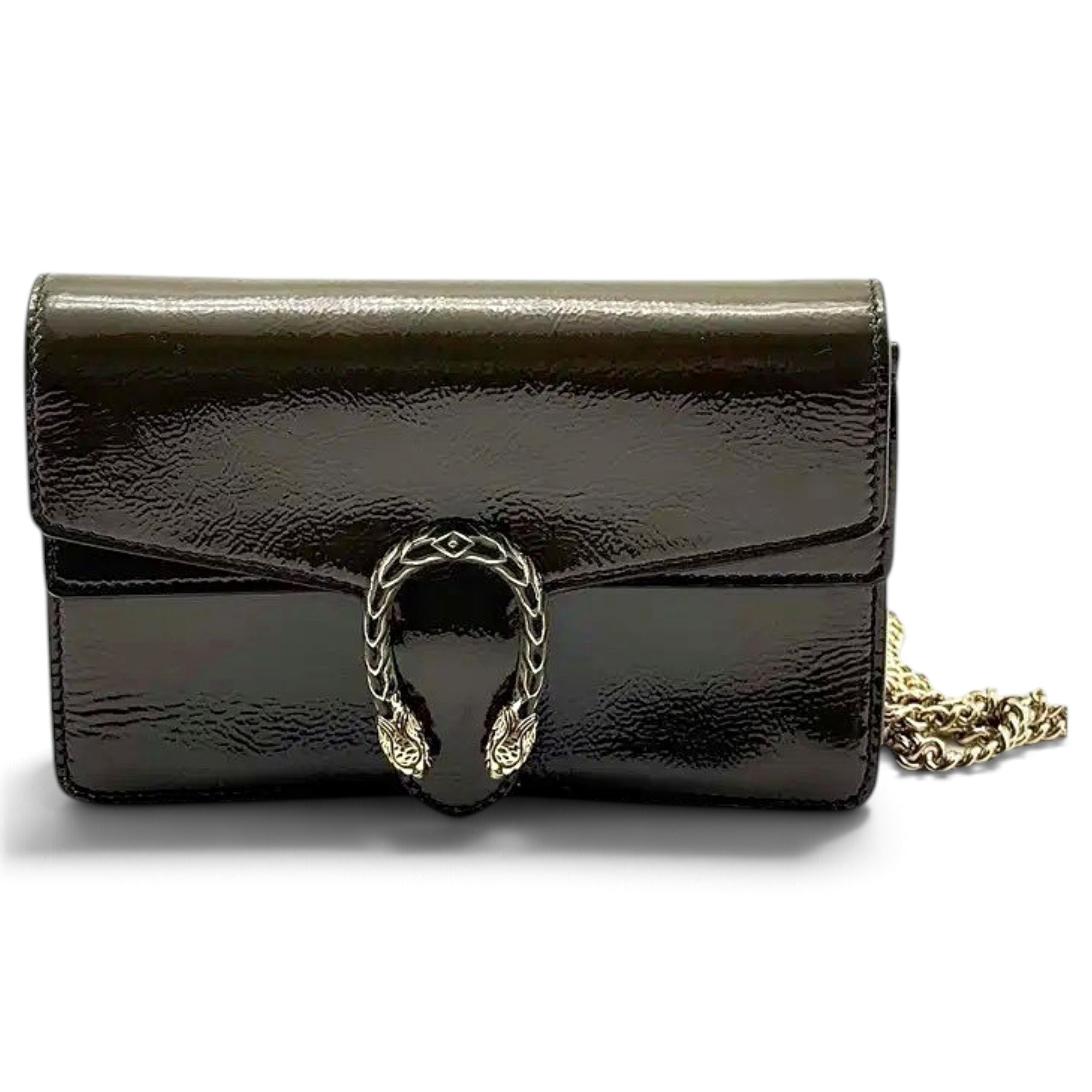 Dionysus Super Mini patent leather handbag