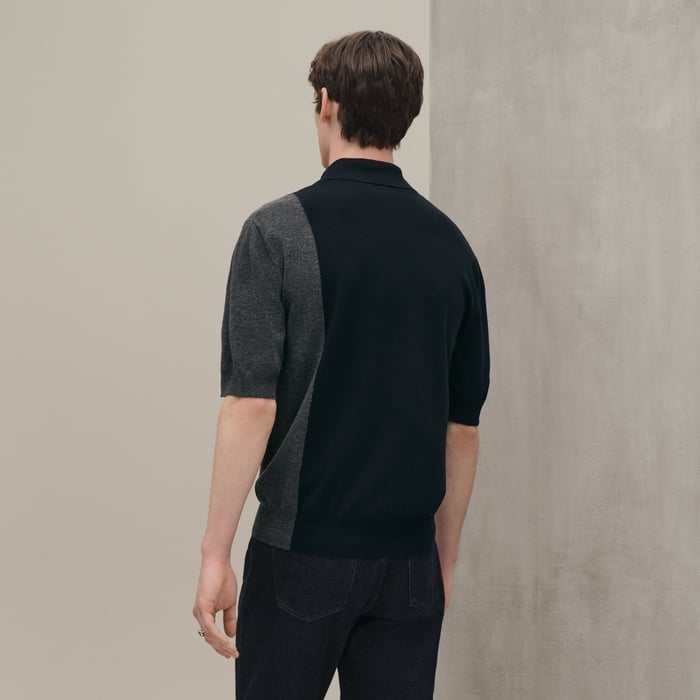 Marine "Poche Ombree" Polo Shirt