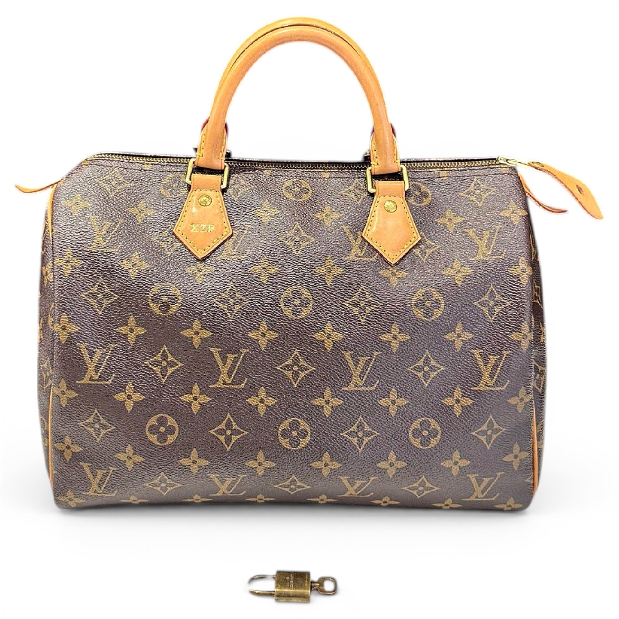 Speedy leather handbag