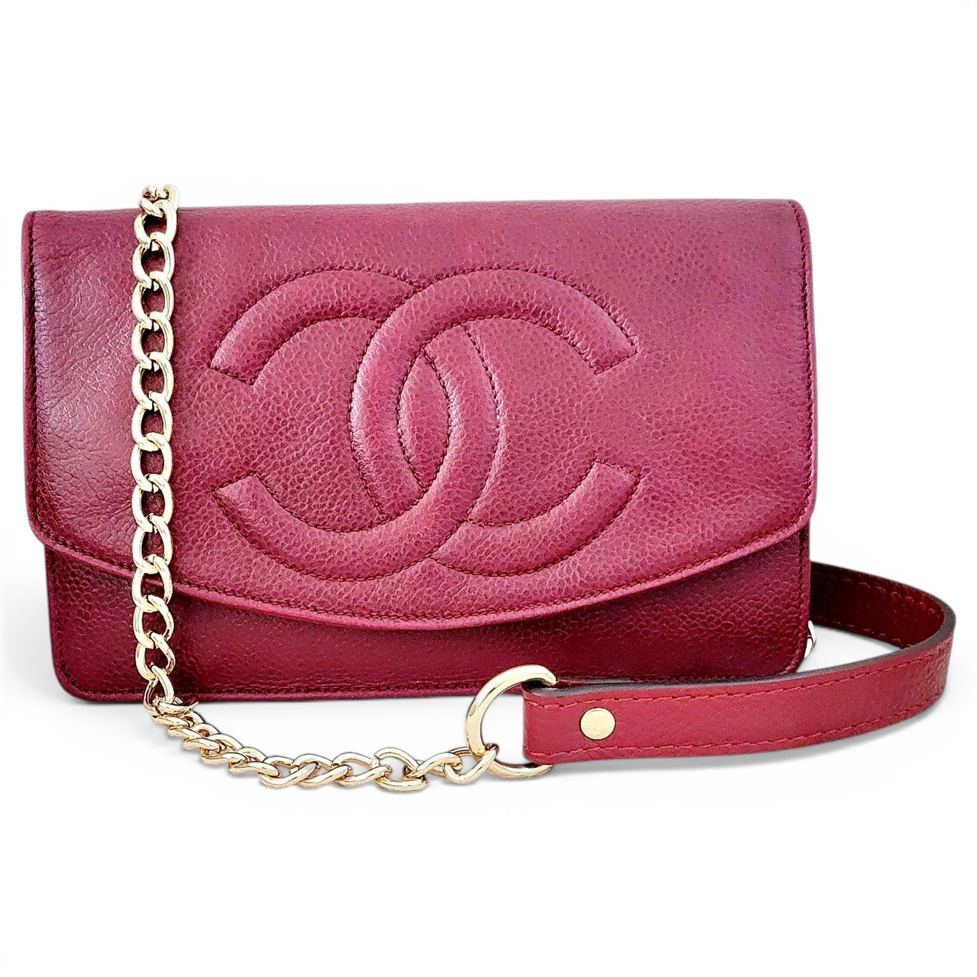Wallet On Chain Timeless/Classique leather crossbody bag