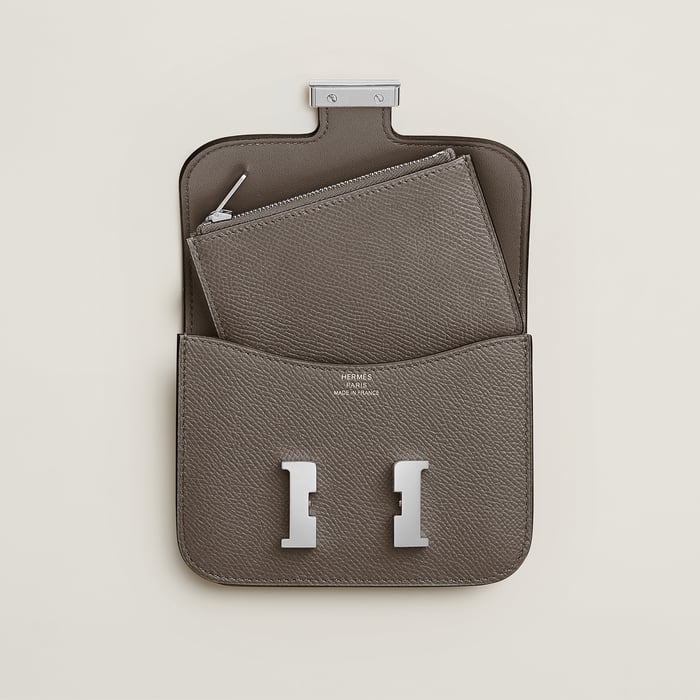 Gris Étain Constance Slim Wallet