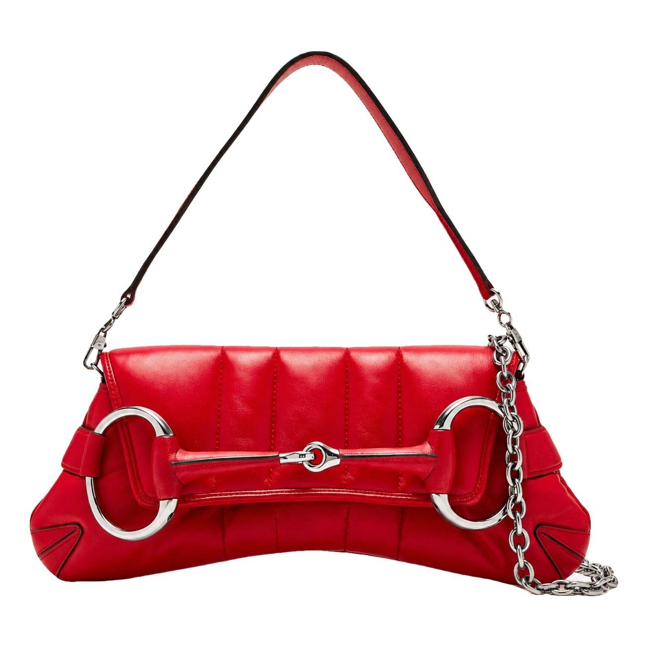 Horsebit Chain leather handbag