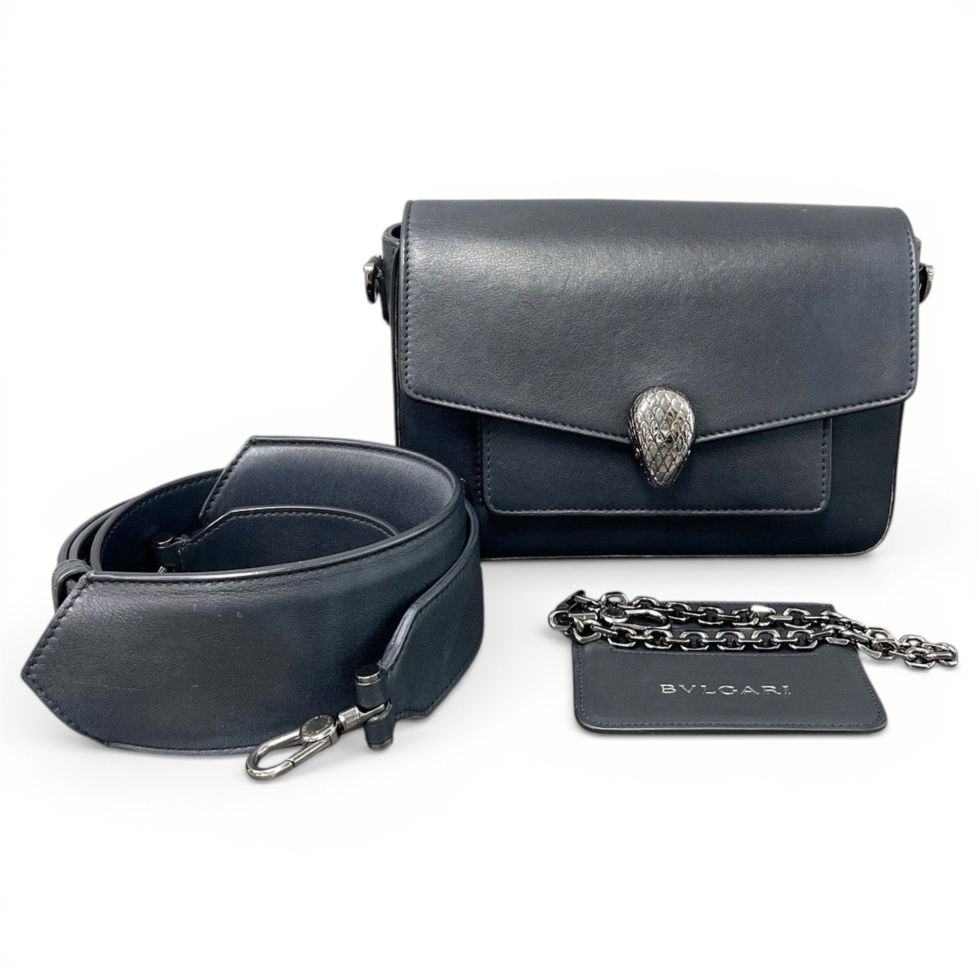 Bvlgari Serpenti leather handbag