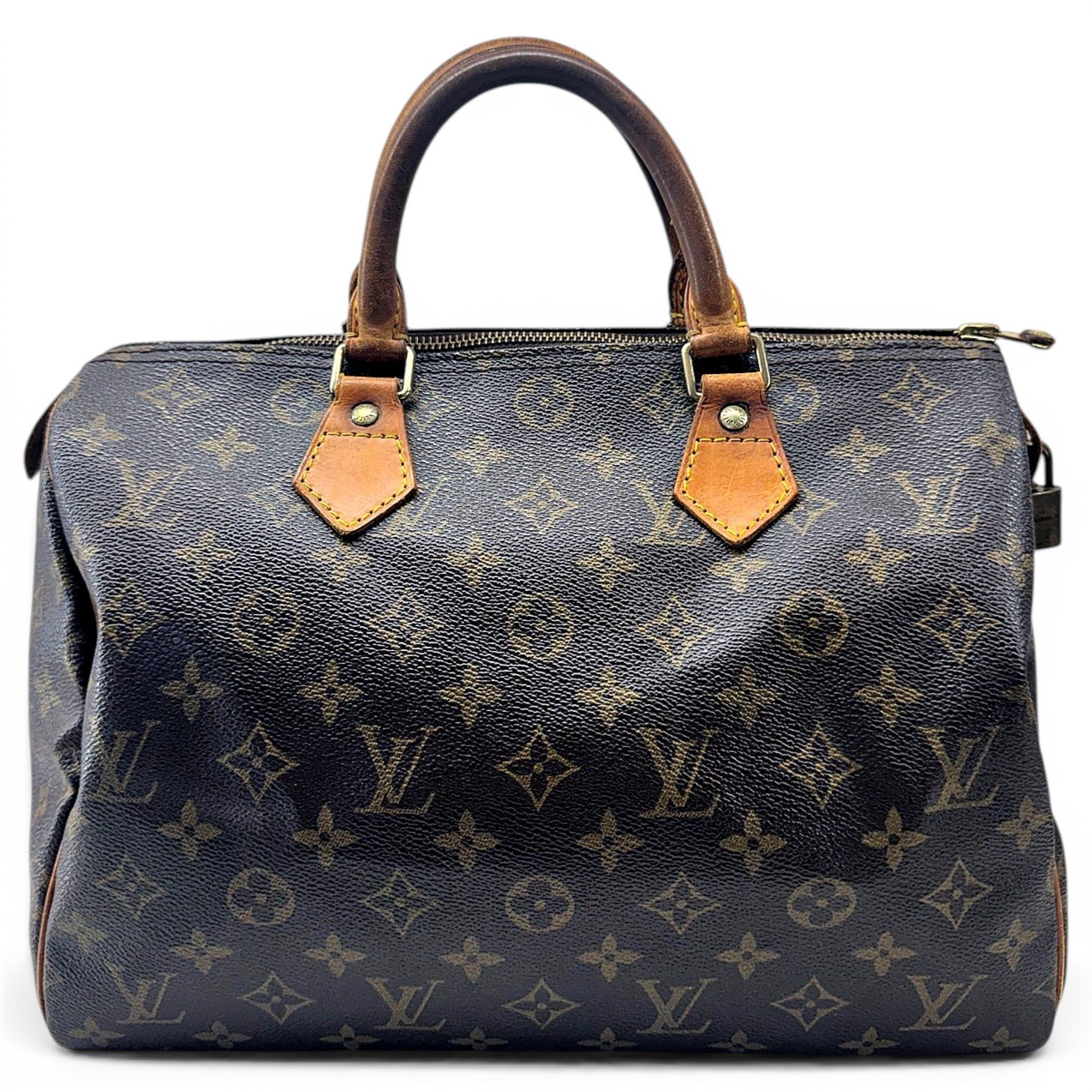 Speedy leather handbag
