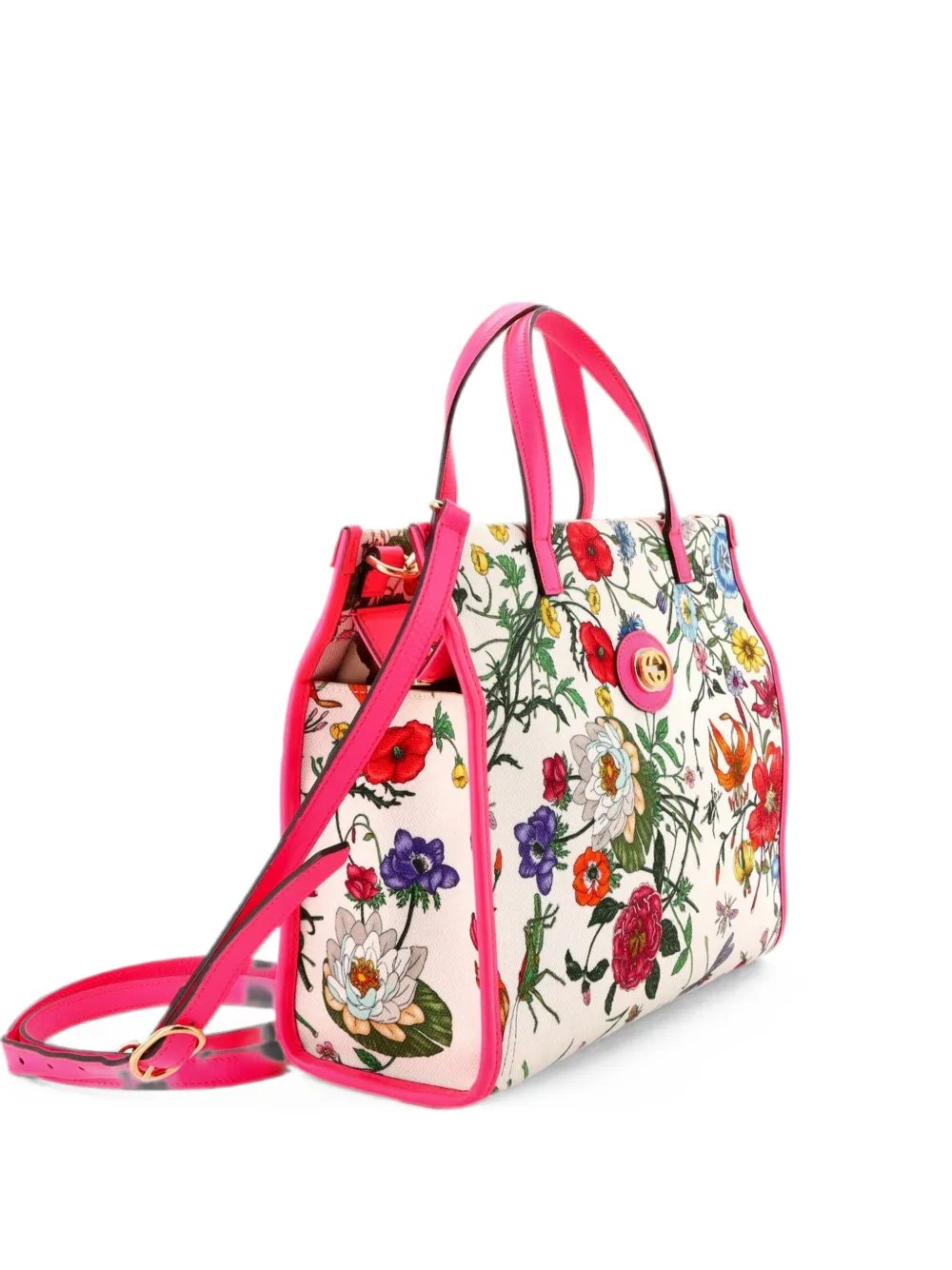 Convertible Flora Canvas Medium tote bag
