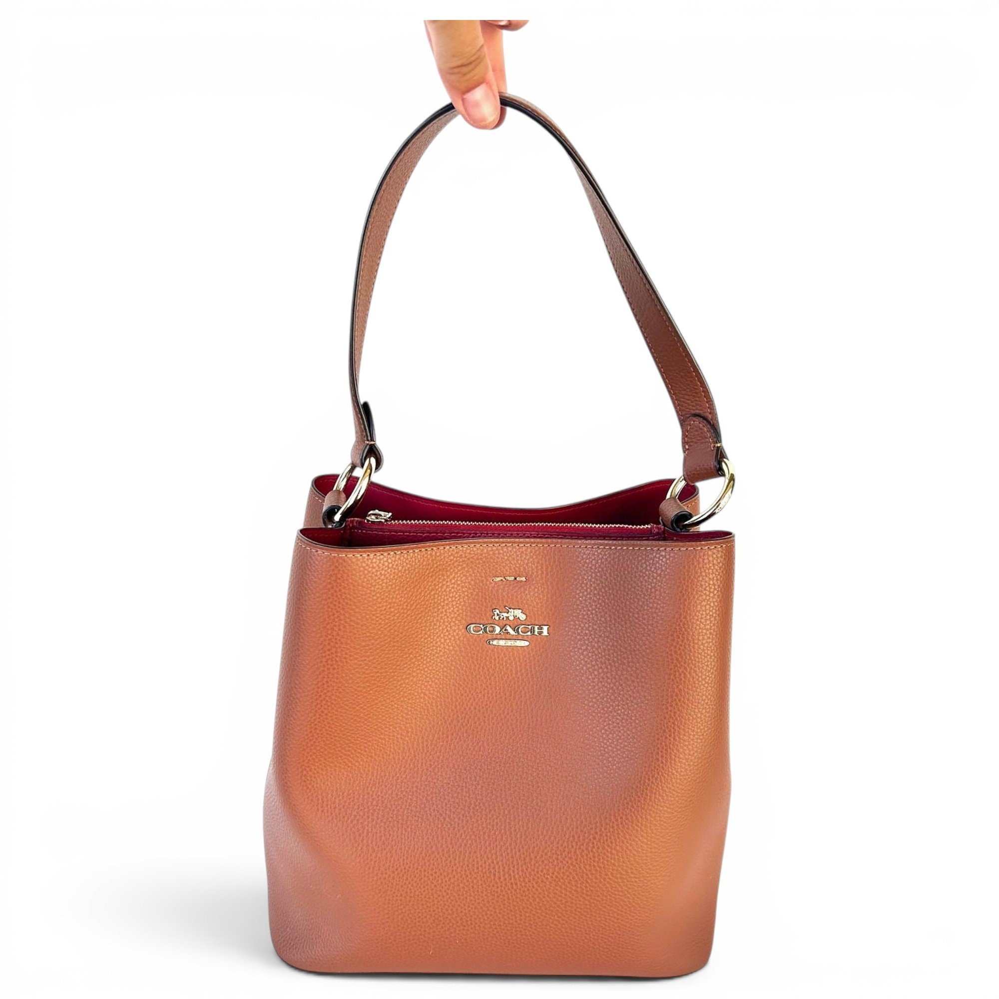 Leather handbag