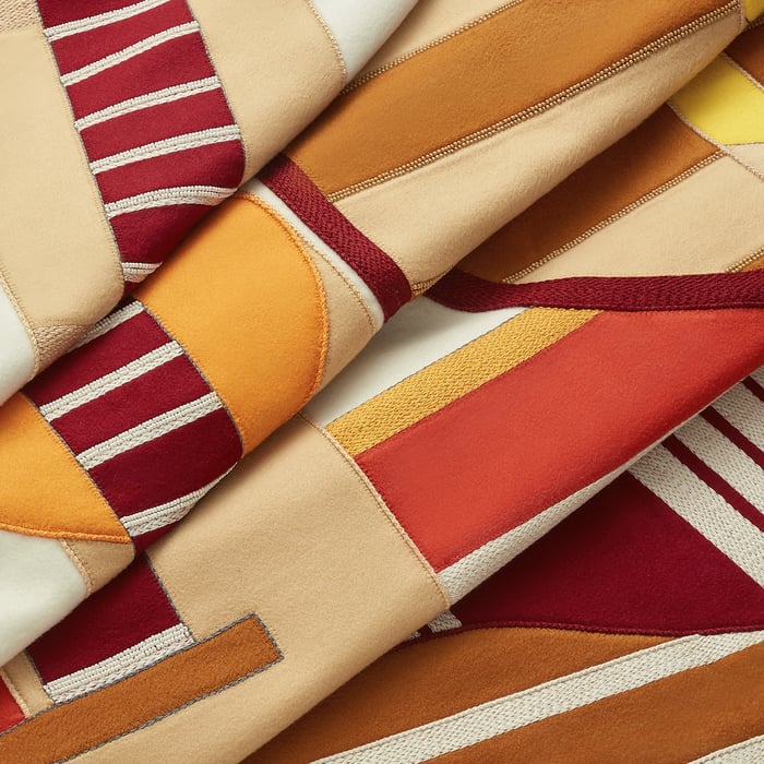 Terracotta Patchwork Saddle Blanket