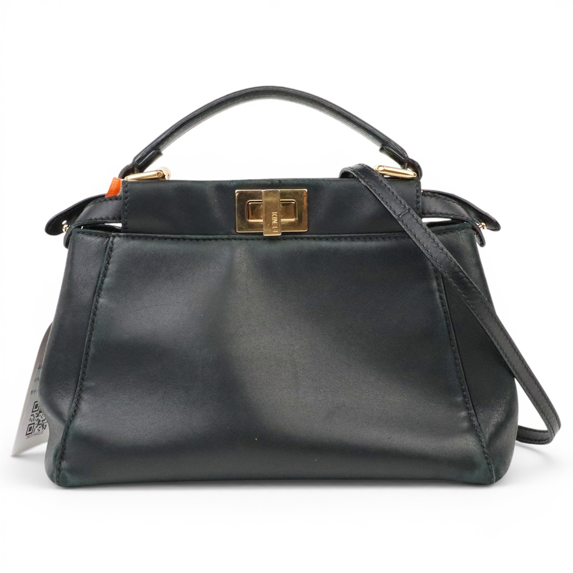 Peekaboo leather handbag