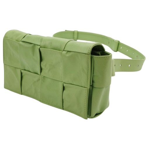 Cassette leather handbag