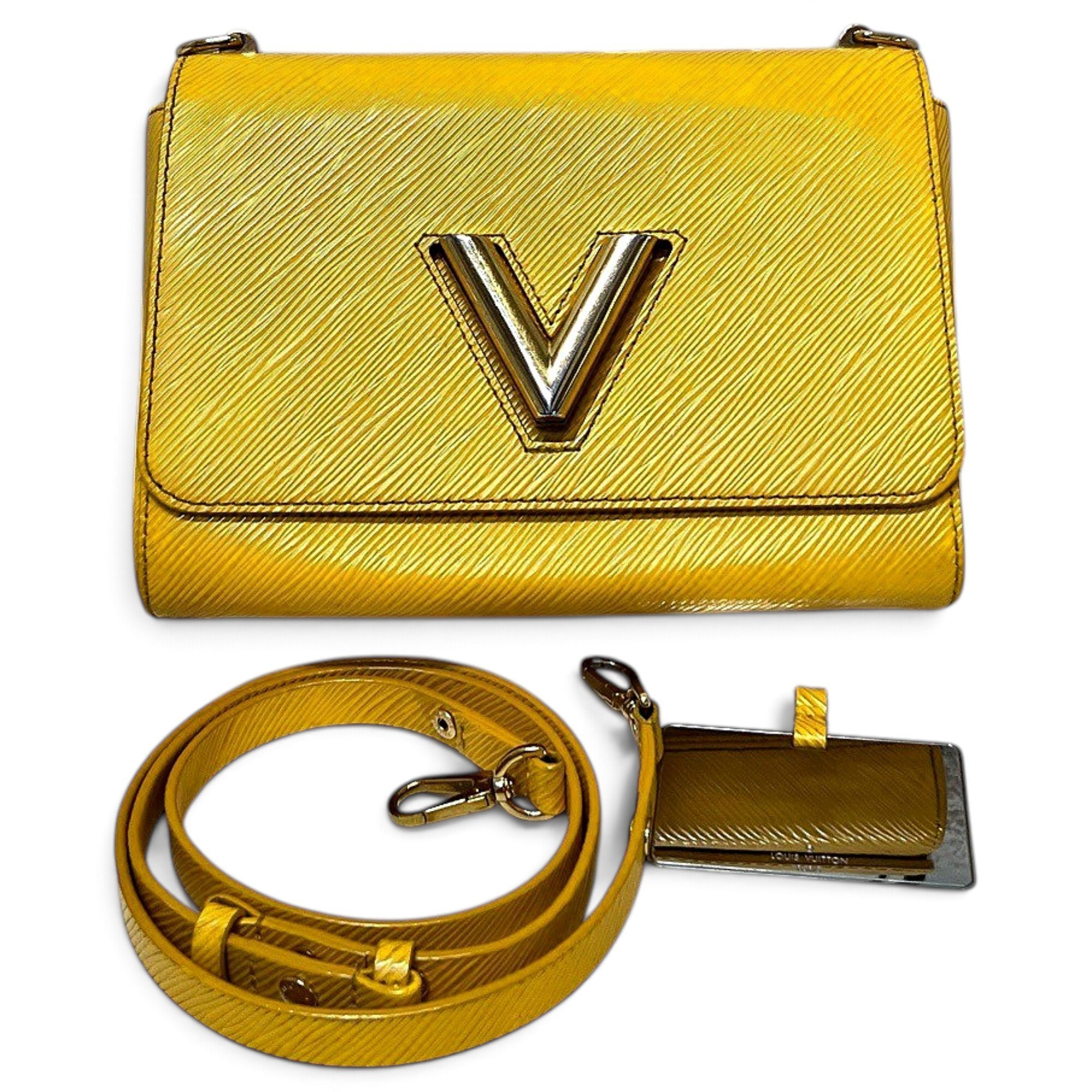 Twist leather handbag
