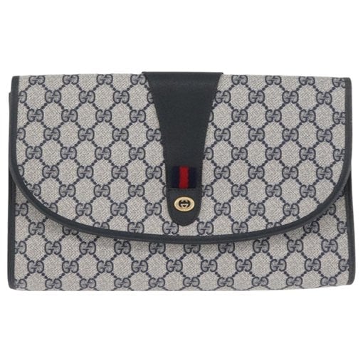 Leather clutch bag