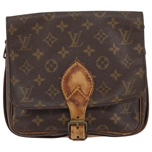 Cartouchière leather handbag