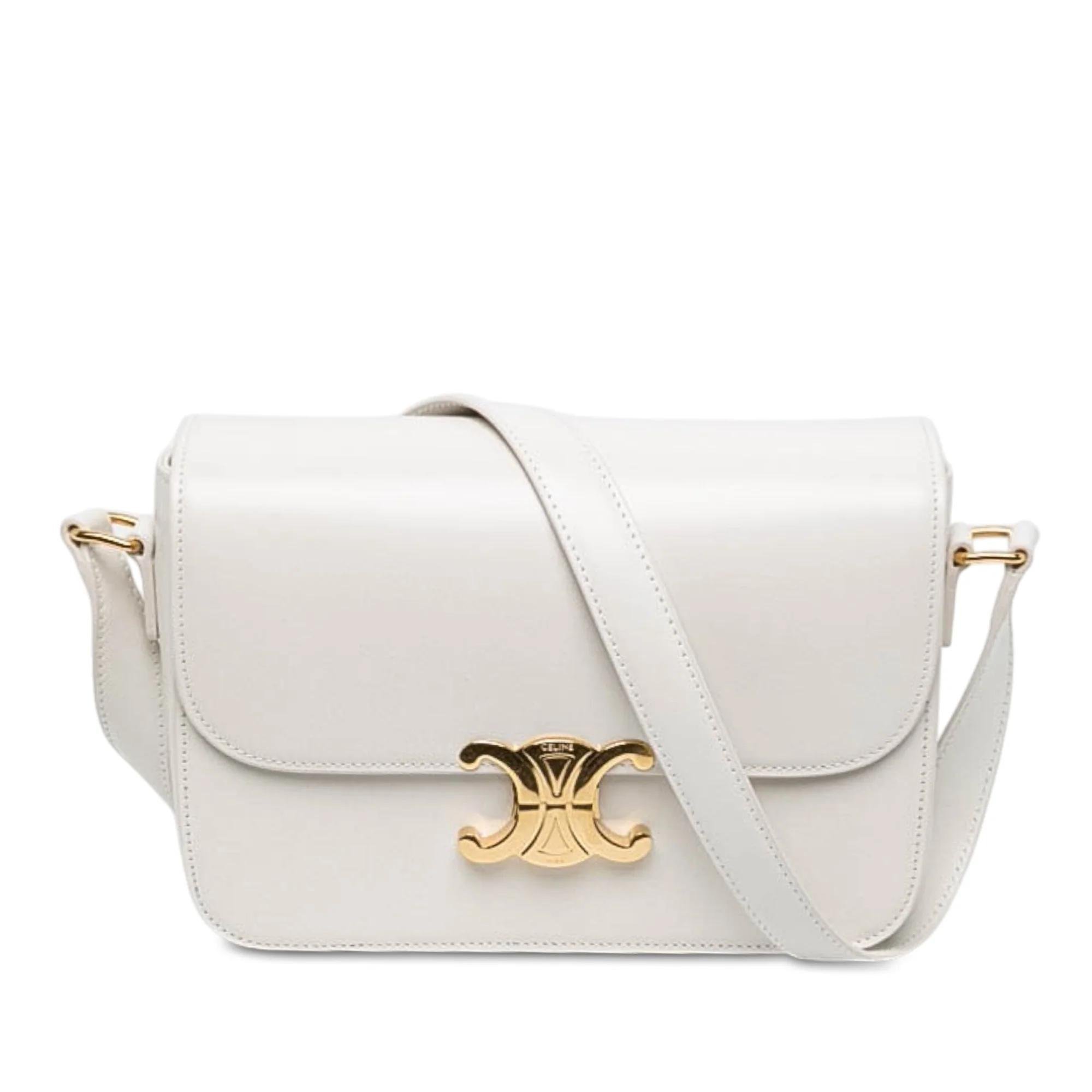 Triomphe pony-style calfskin handbag