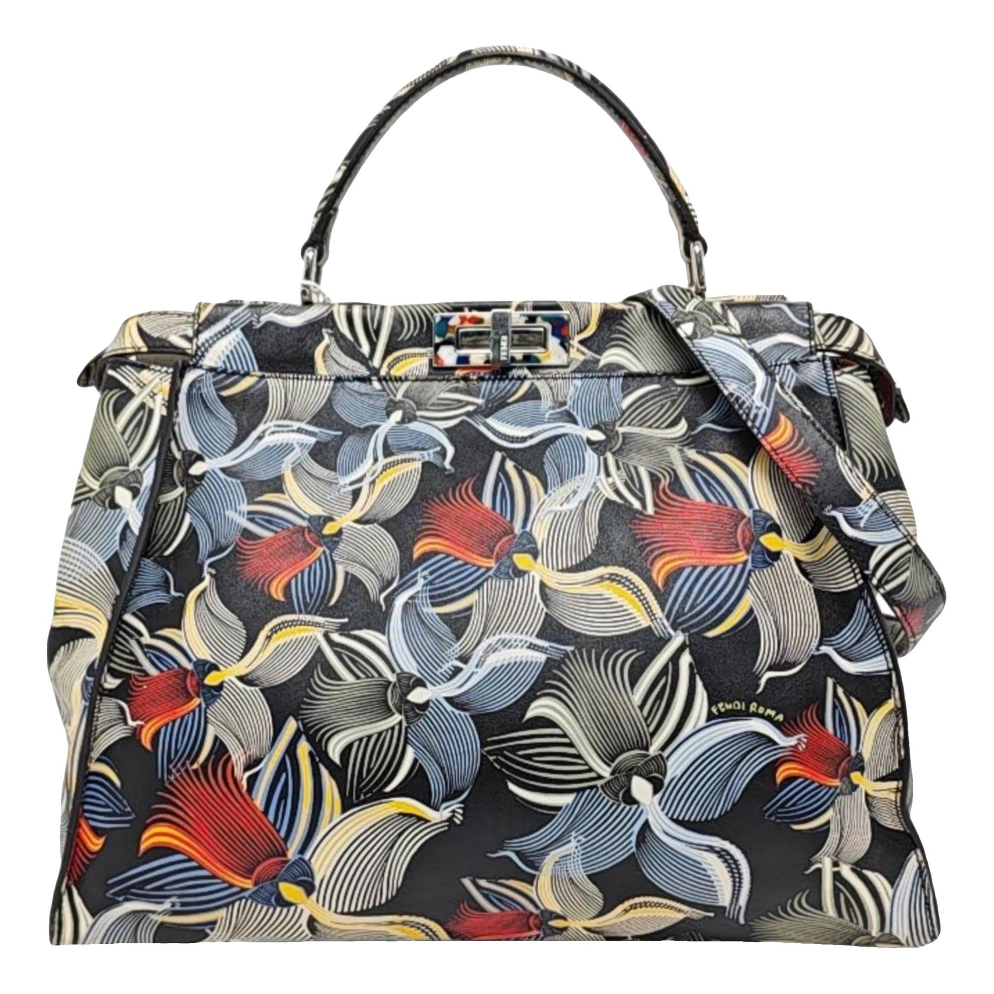 Peekaboo leather handbag