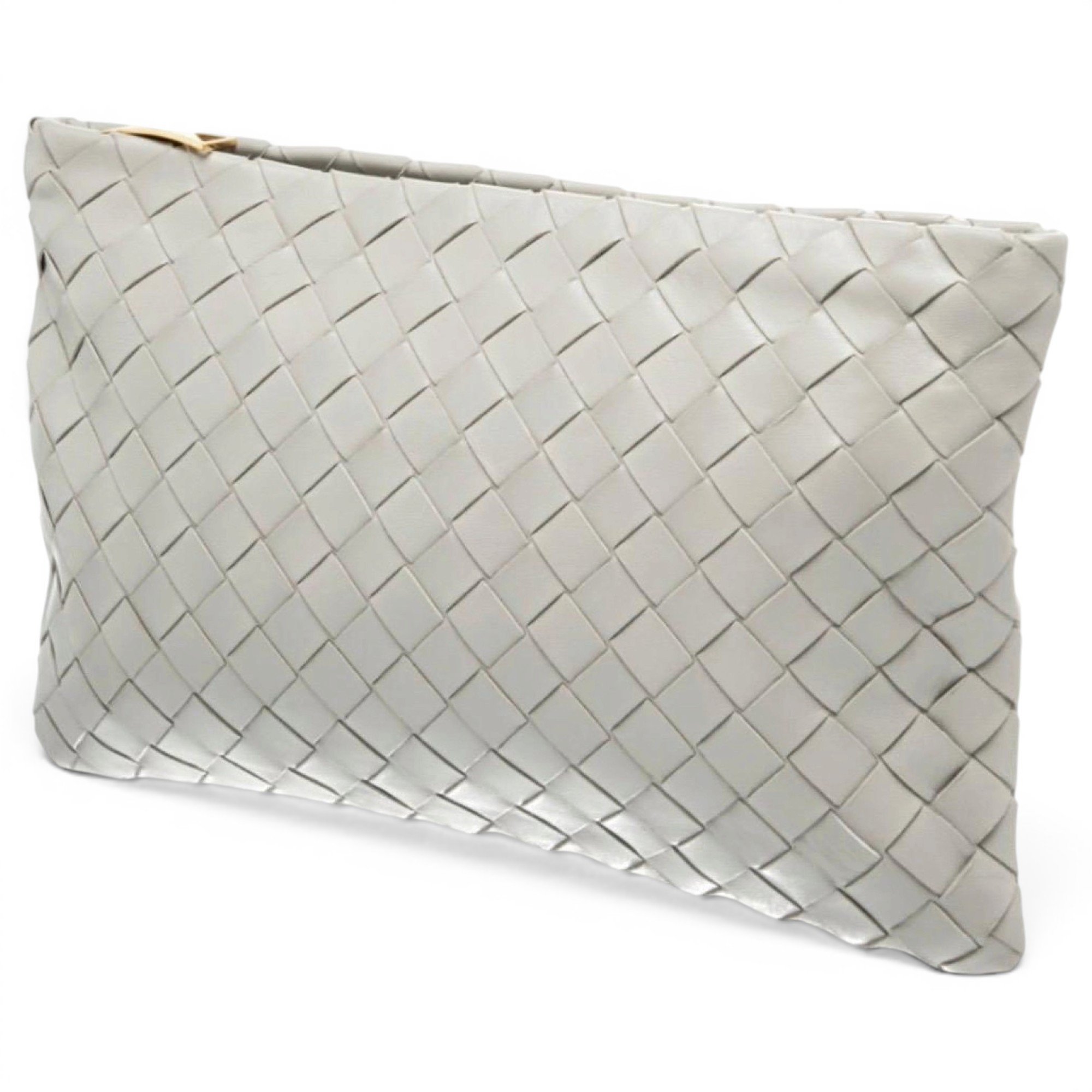 Leather clutch bag