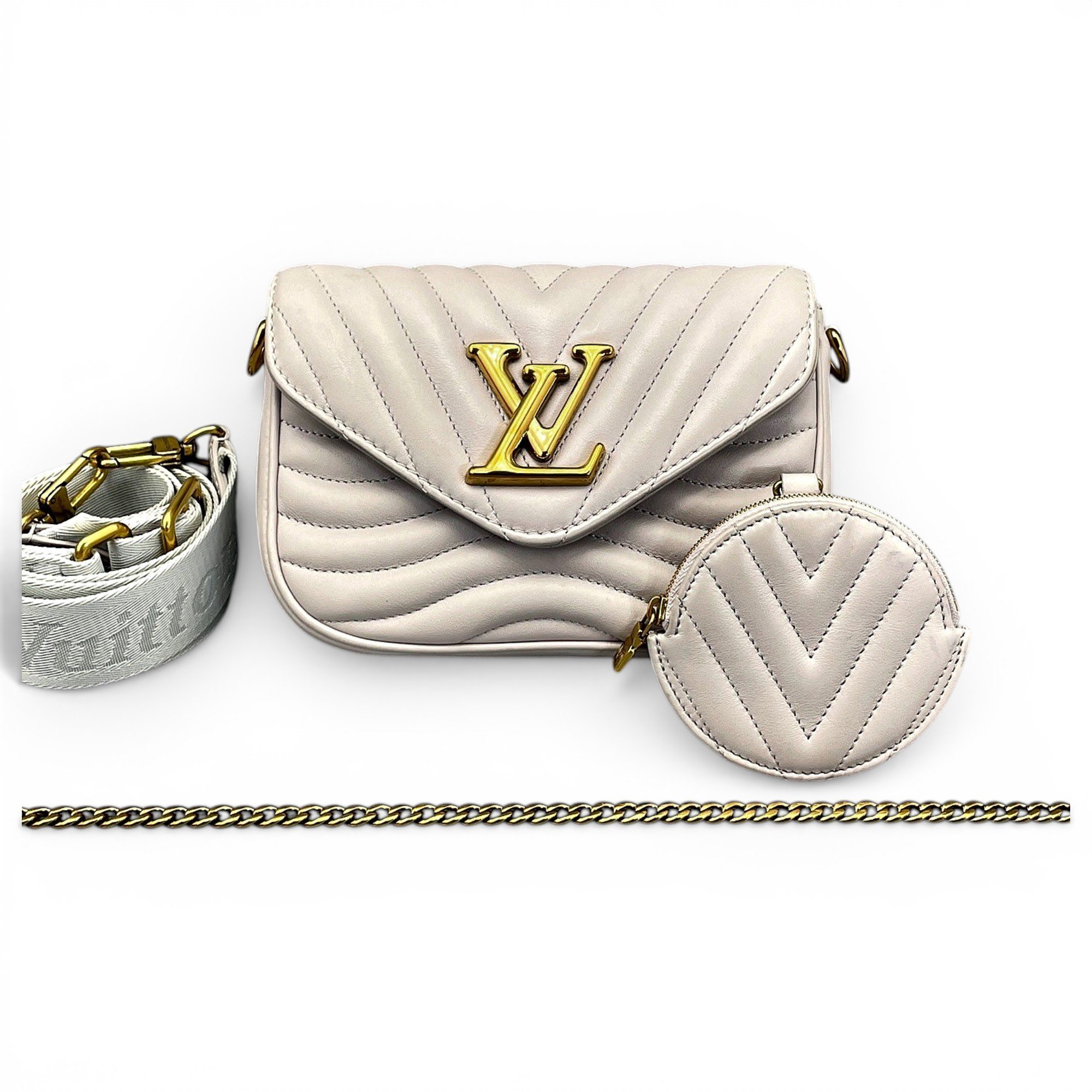 Multi-Pochette New Wave leather crossbody bag