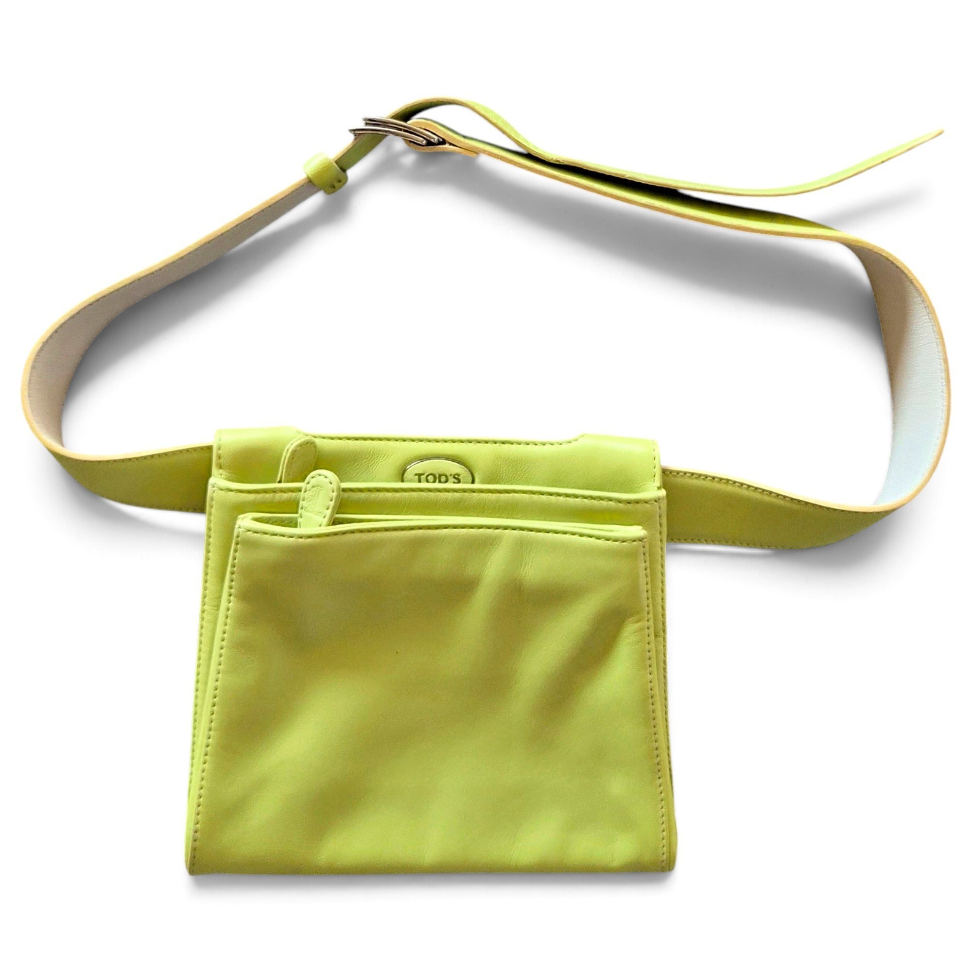Leather clutch bag