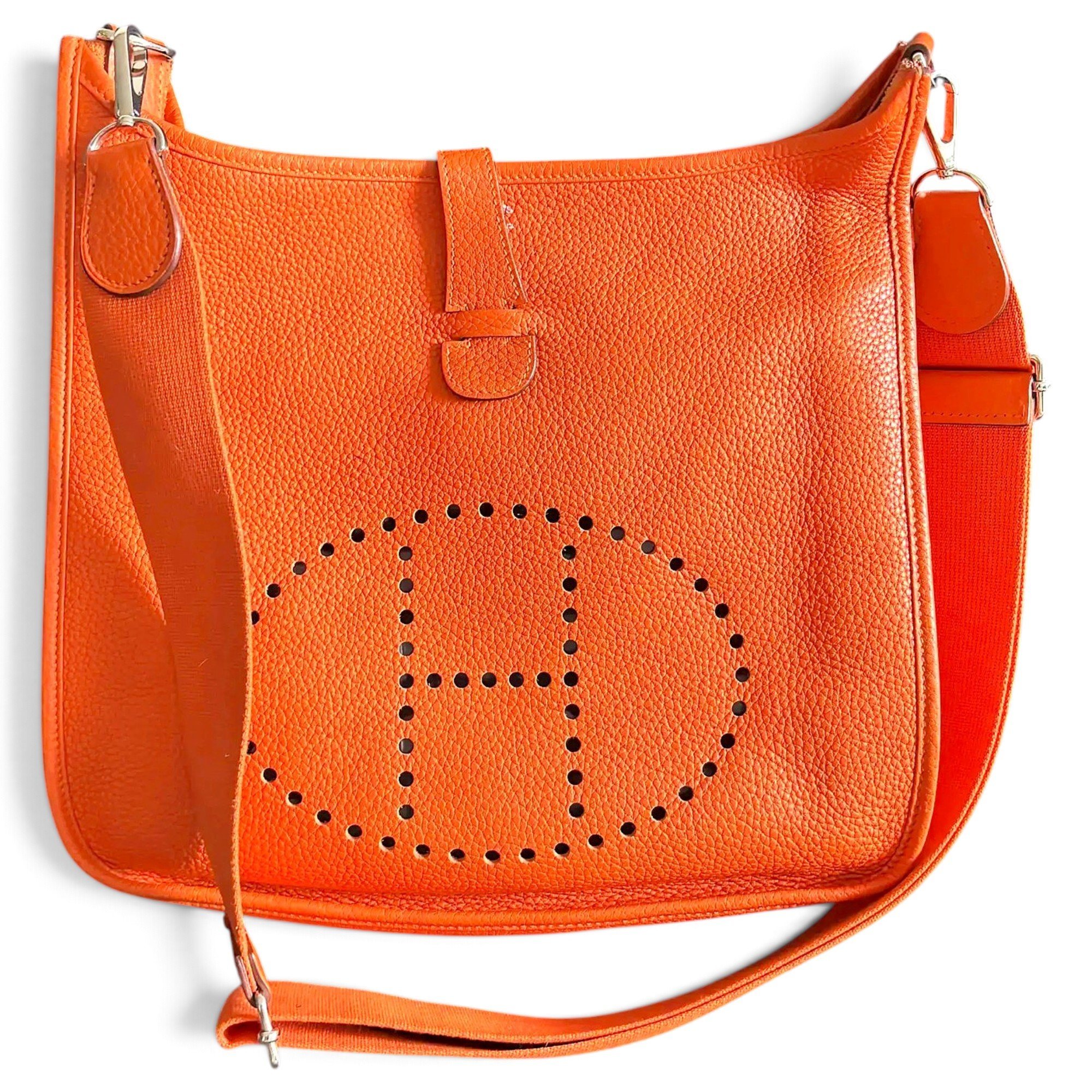 Hermes Evelyne Handbag Orange