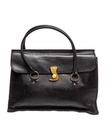 Leather Top Handle Bag