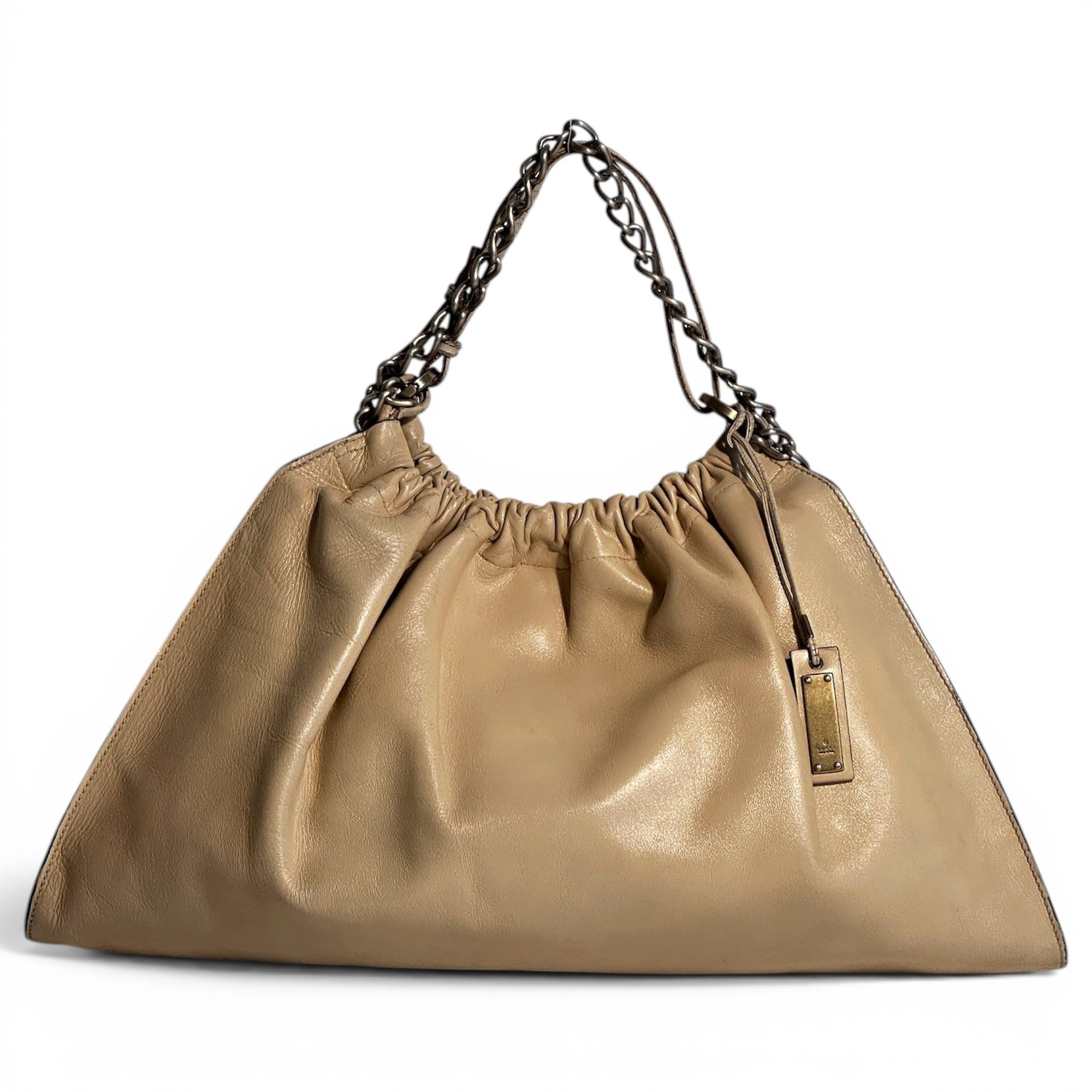 Hobo leather handbag