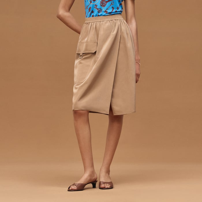 Beige Zénith Wrap Skirt