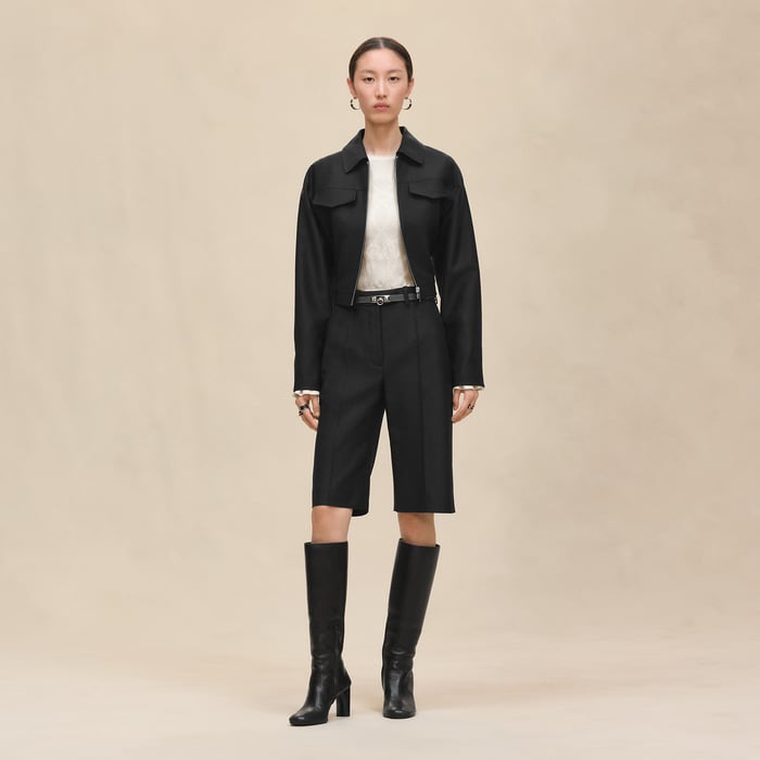Noir High-waisted Shorts