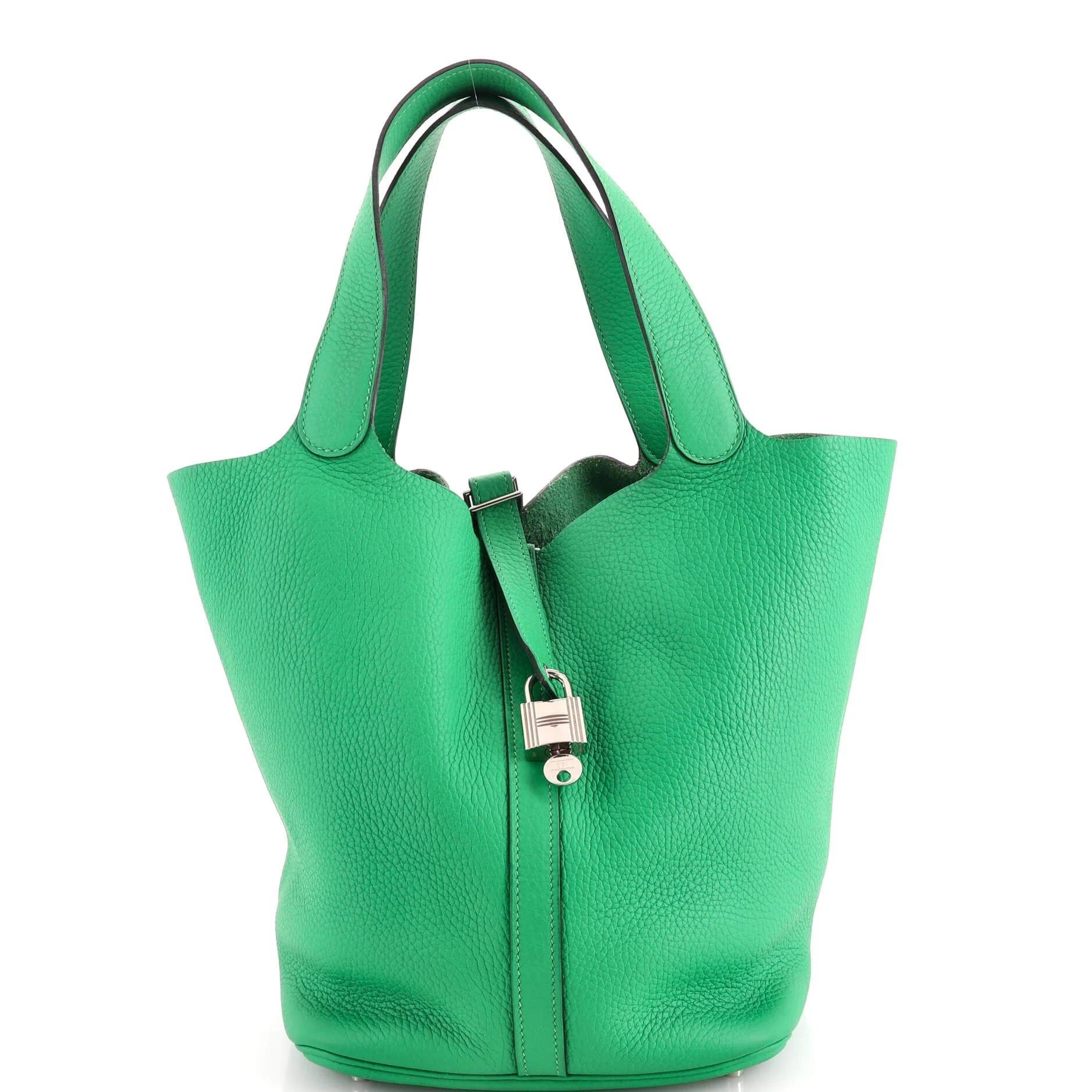 Picotin leather handbag